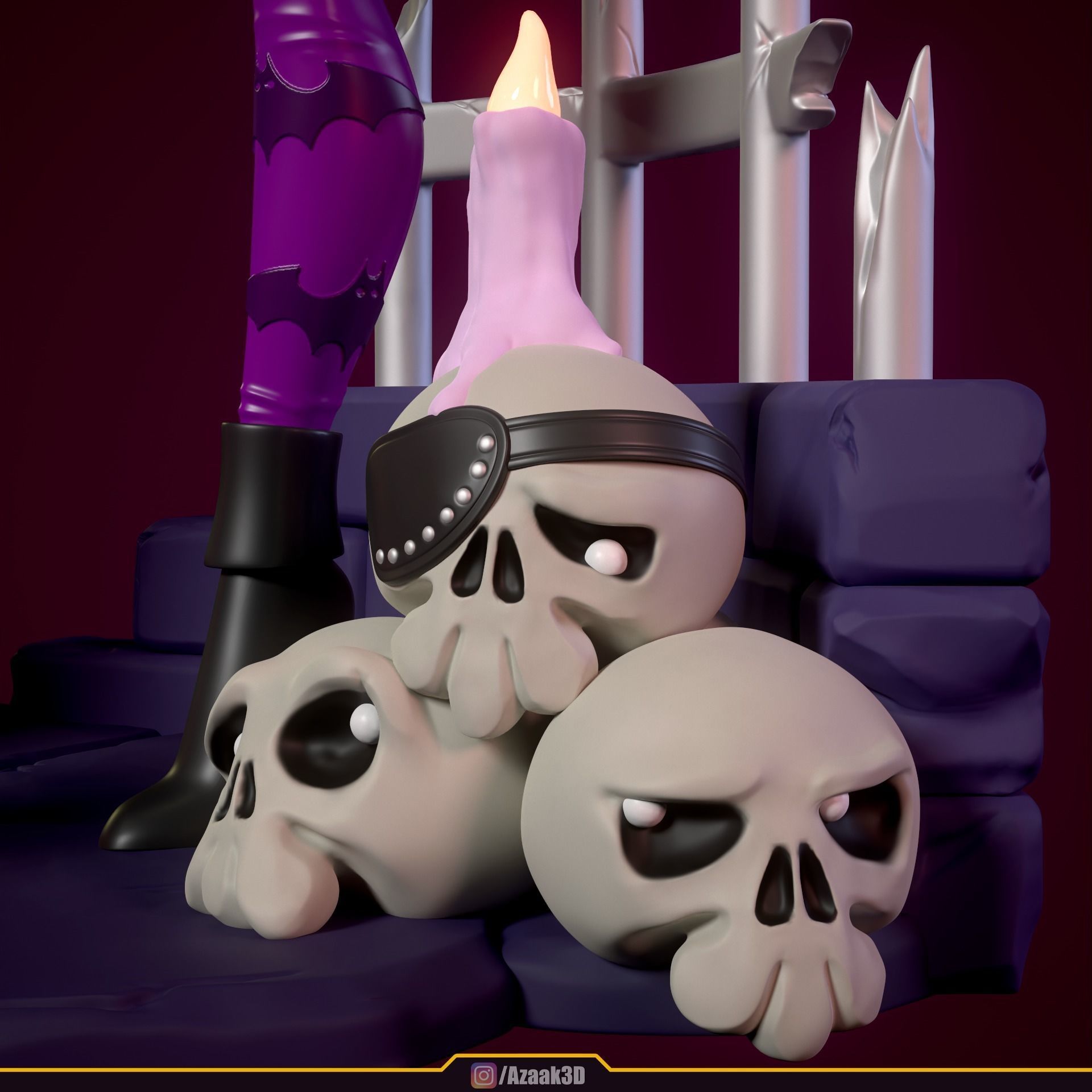 Stylized Morrigan Dominatrix 3D print model_27