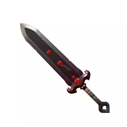 Vampiric Dagger Low-poly 3D model