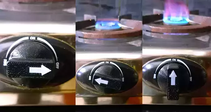 Gas stove knobs universal fit 2 models 3D print model