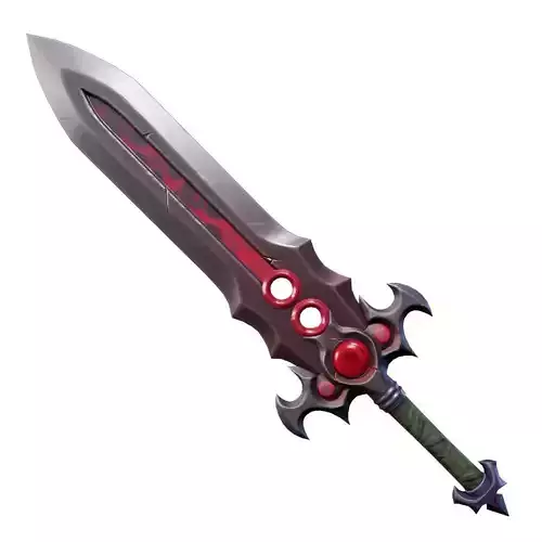 Vampiric Onehanded Sword Low-poly 3D model