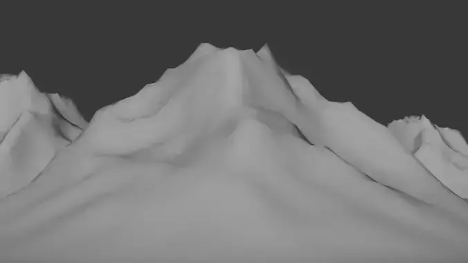 low poly mountain 