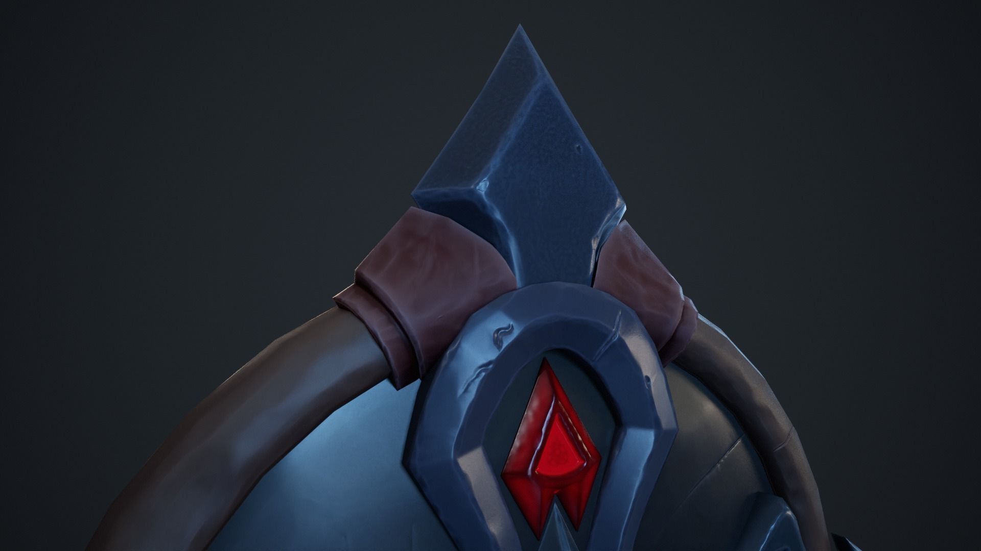 Vampiric Shield Low-poly 3D model_7