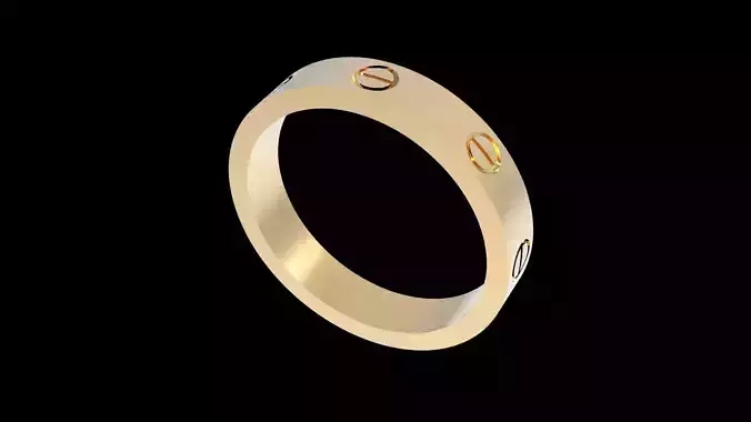  Love Ring 17 1mm 3D print model