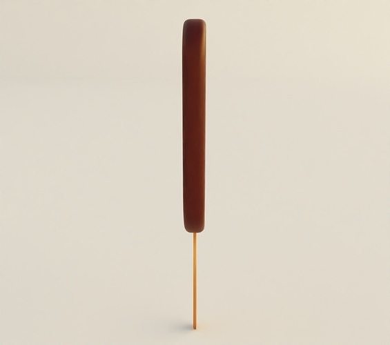 Ice cream on stick 3D model 3D model 4