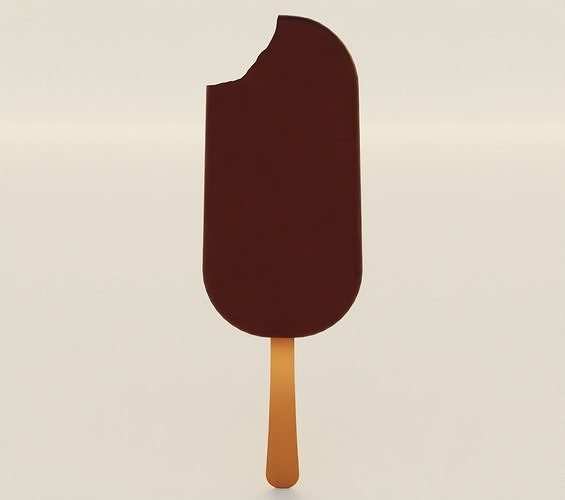 Ice cream on stick 3D model 3D model 6
