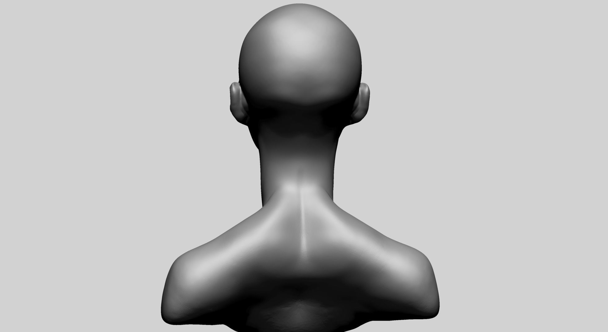Stylized Female Head K 3D model_6