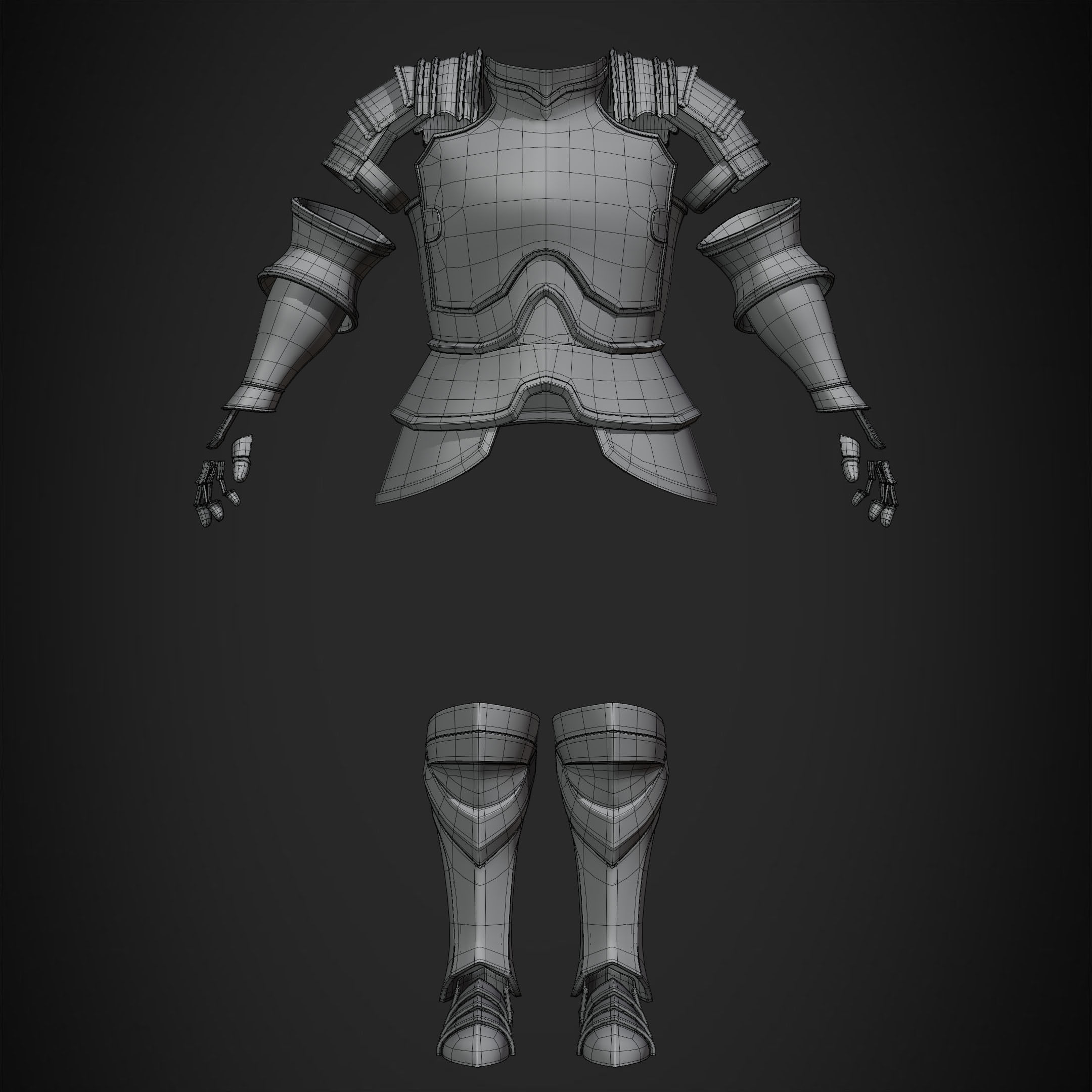 Dark Souls Black Iron Tarkus Armor for Cosplay 3D print model_10