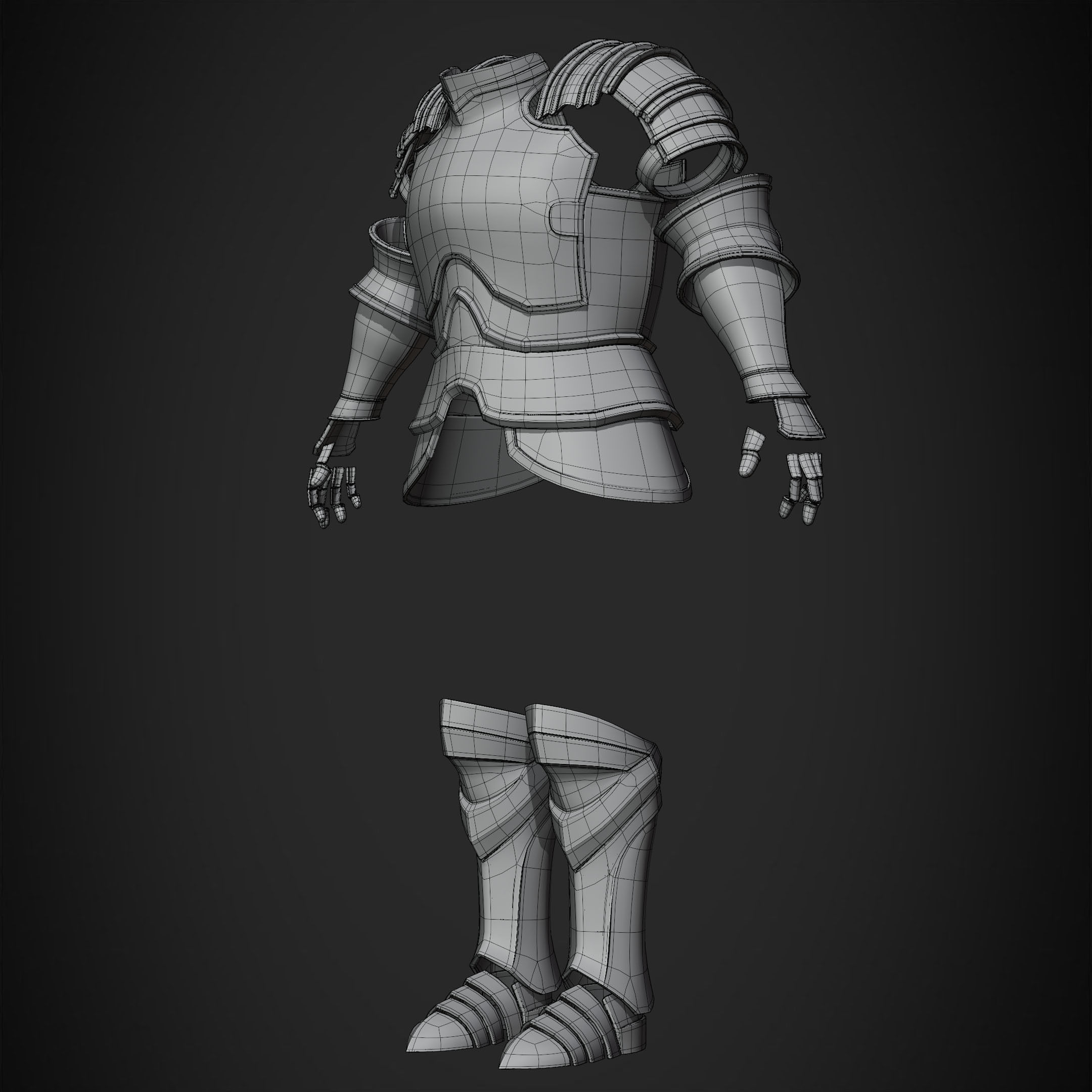 Dark Souls Black Iron Tarkus Armor for Cosplay 3D print model_12