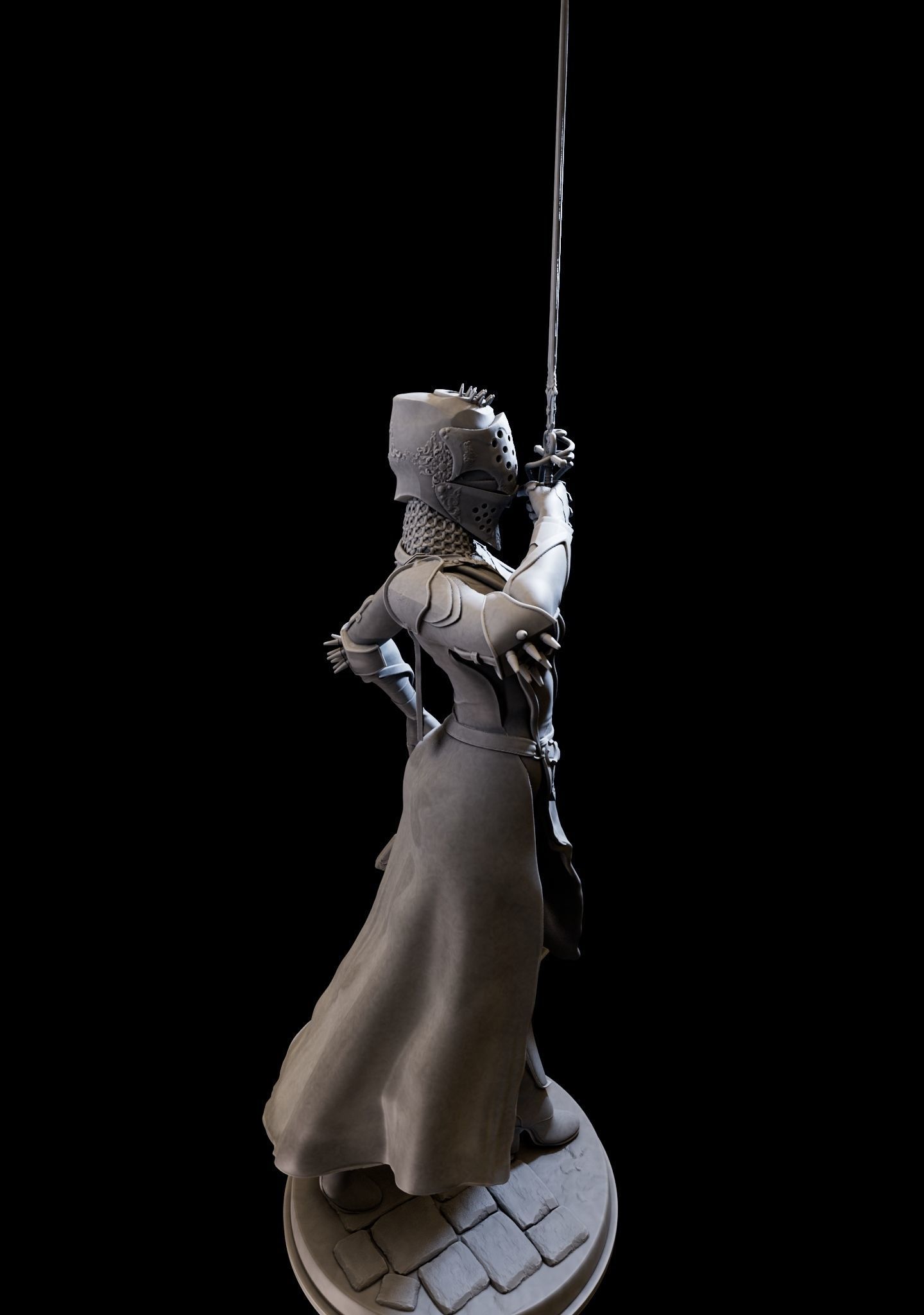 DarkLady 3d print ready 3D print model_21