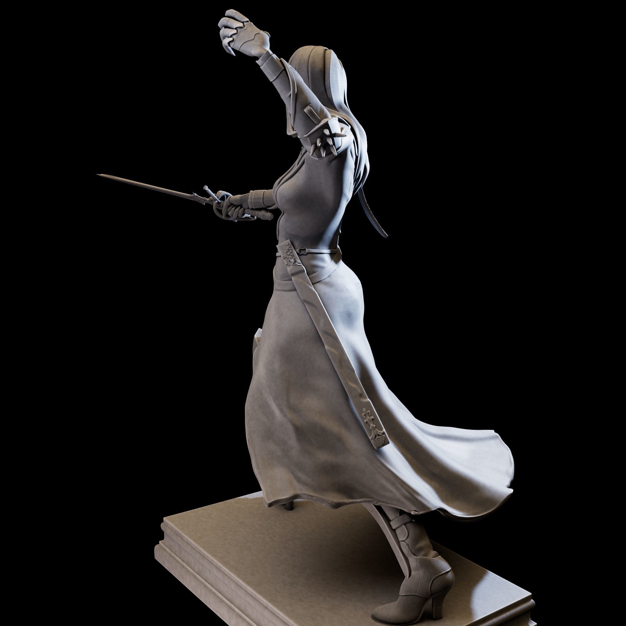 DarkLady 3d print ready 3D print model_13