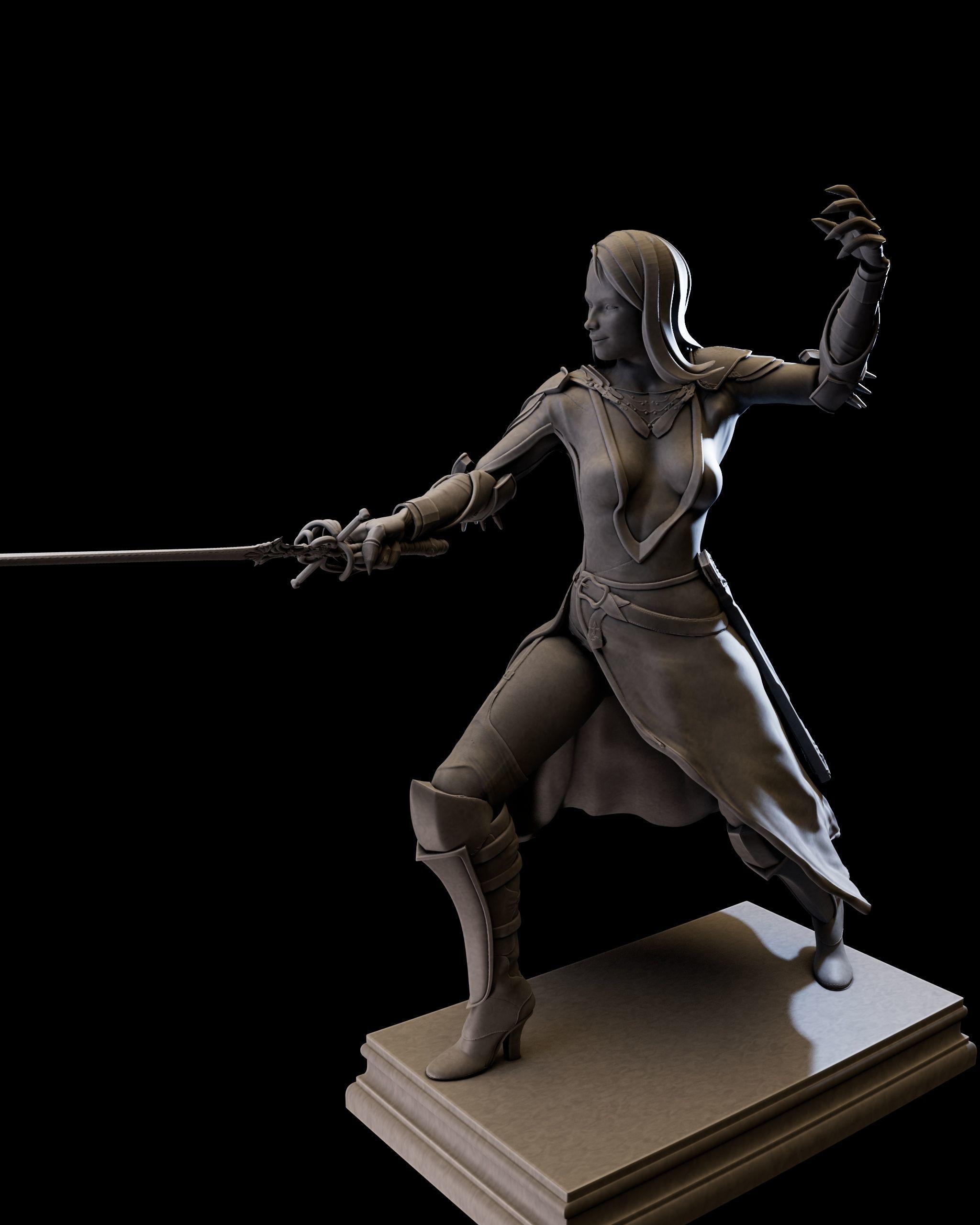 DarkLady 3d print ready 3D print model_7