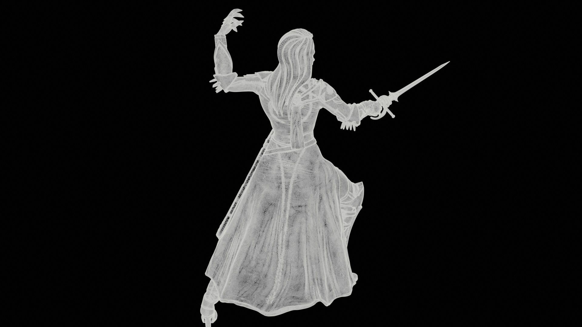 DarkLady 3d print ready 3D print model_26
