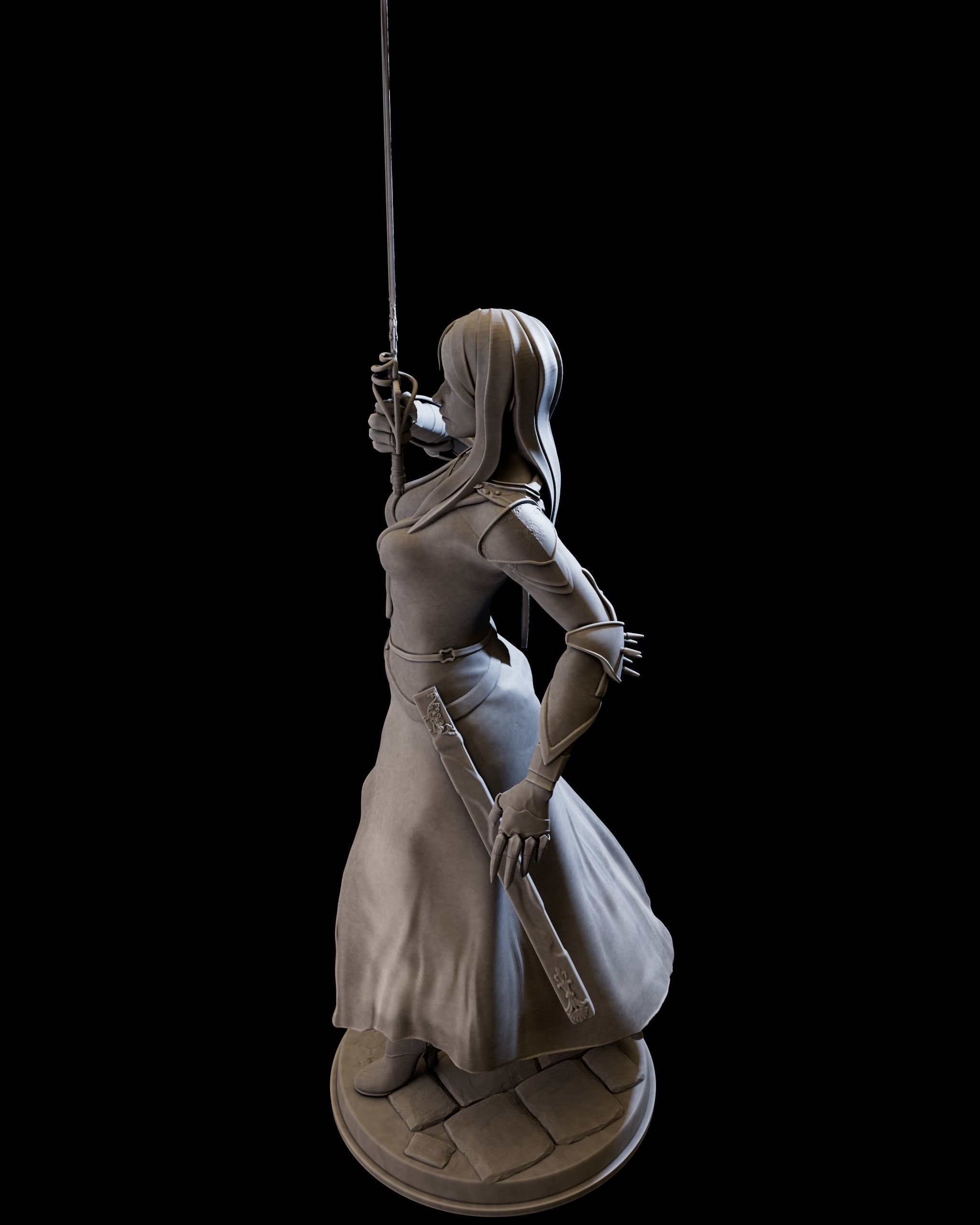 DarkLady 3d print ready 3D print model_8