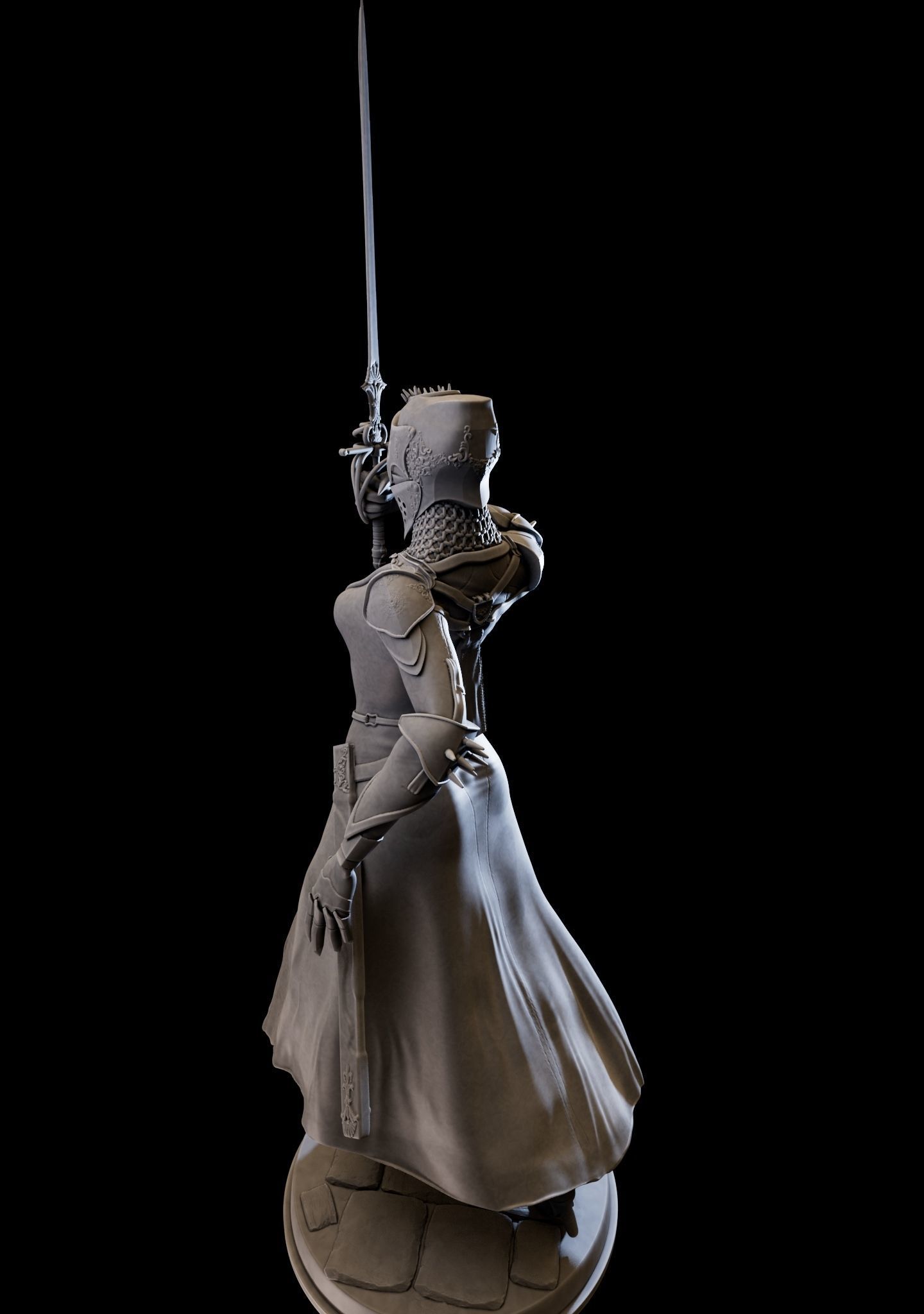 DarkLady 3d print ready 3D print model_12