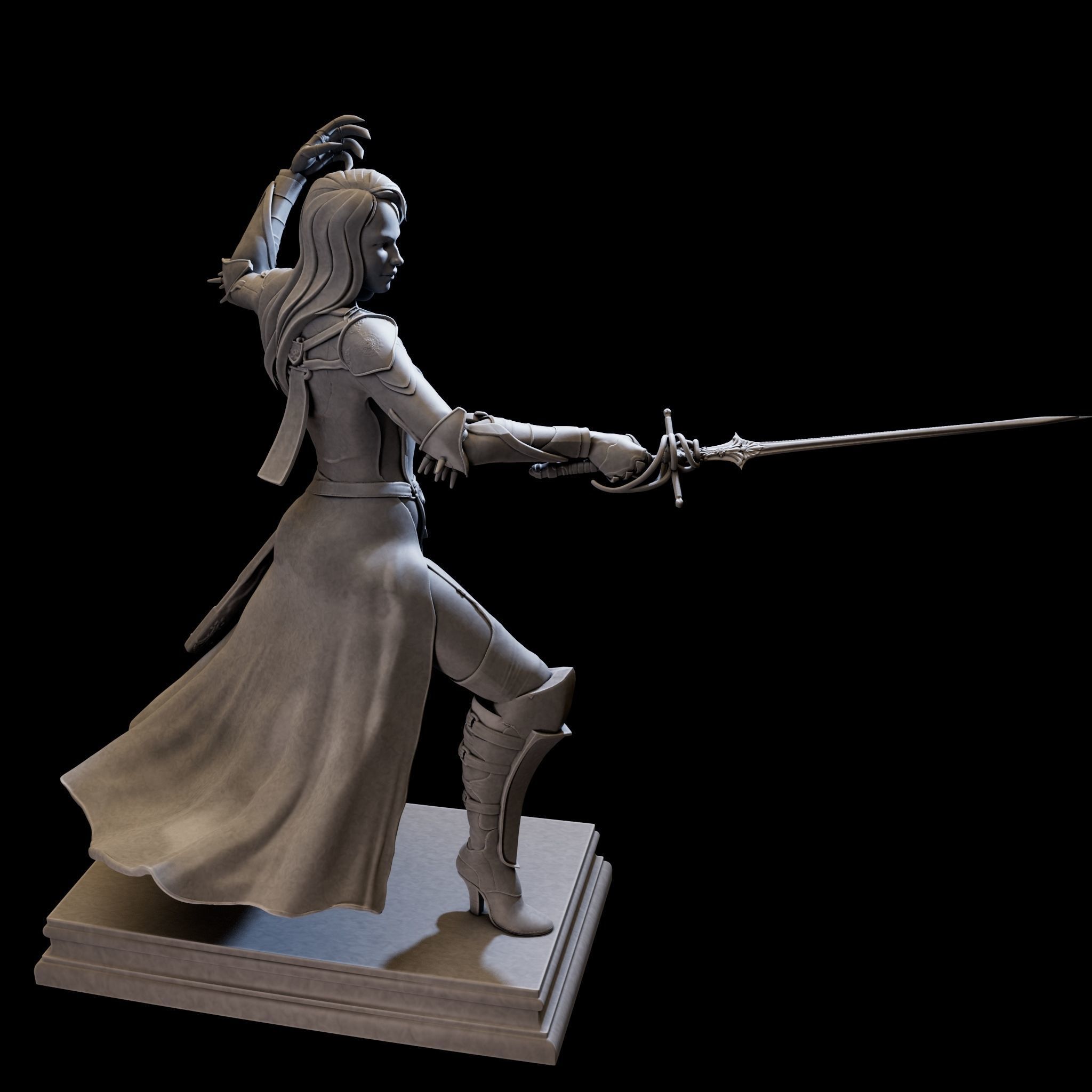 DarkLady 3d print ready 3D print model_22