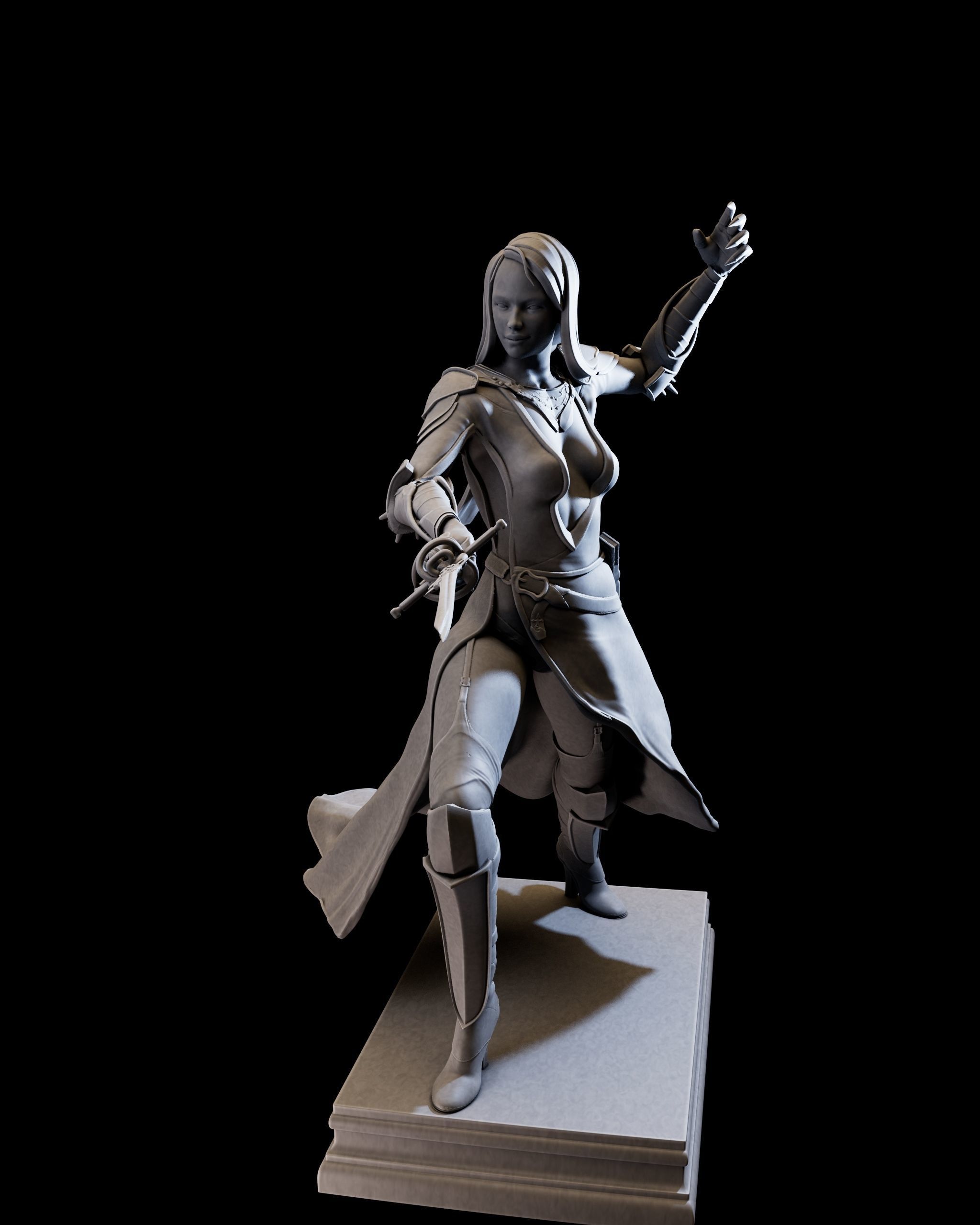 DarkLady 3d print ready 3D print model_4