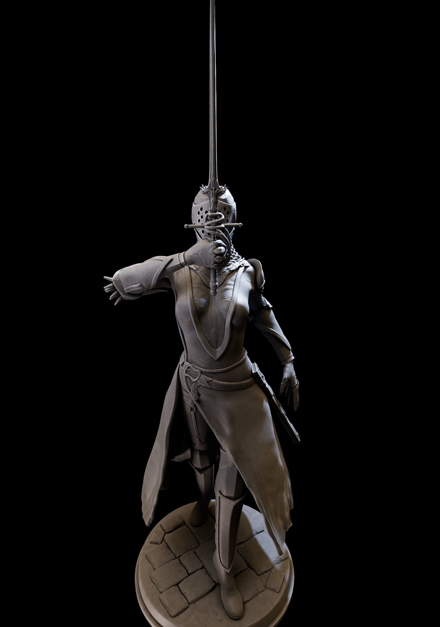 DarkLady 3d print ready 3D print model_3