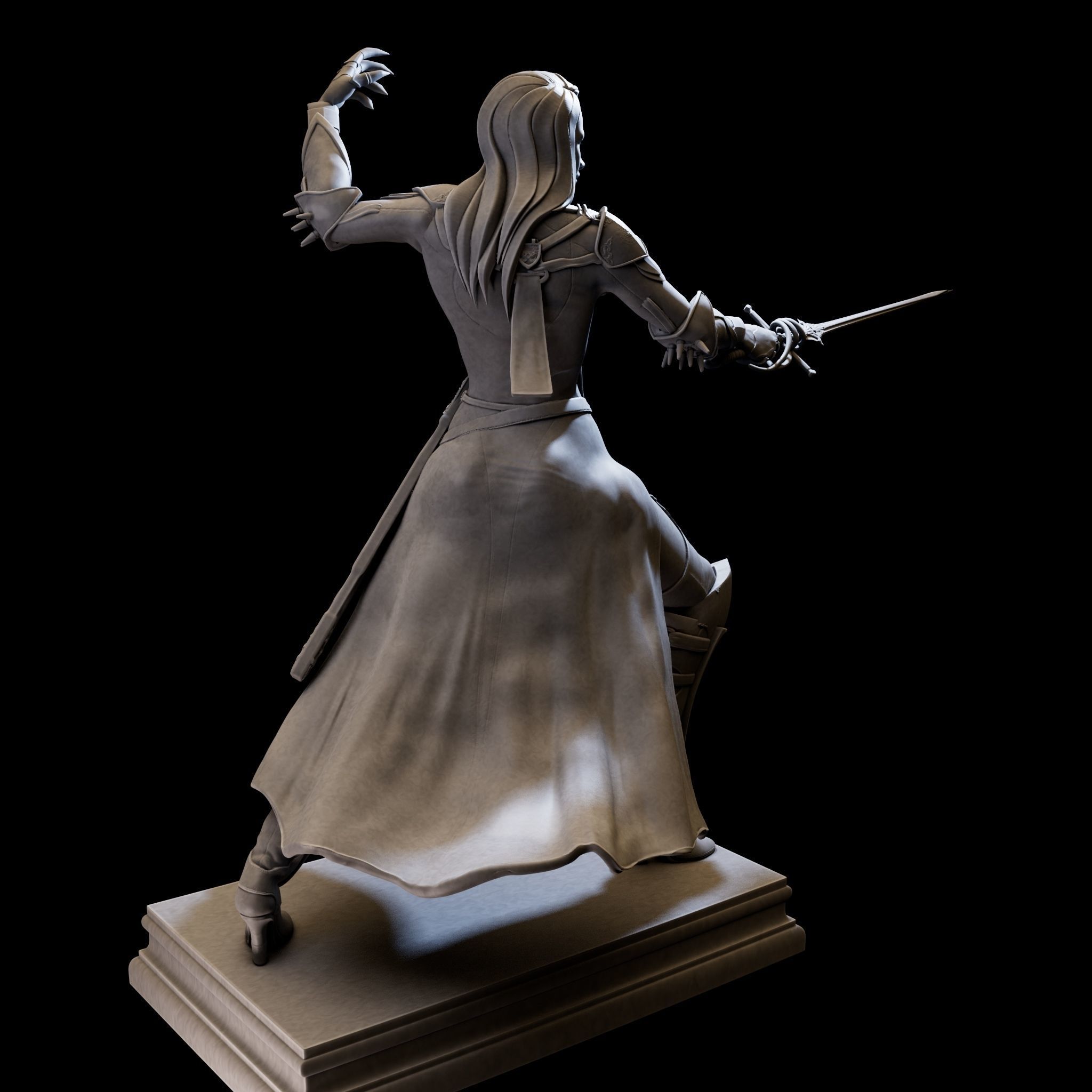 DarkLady 3d print ready 3D print model_19