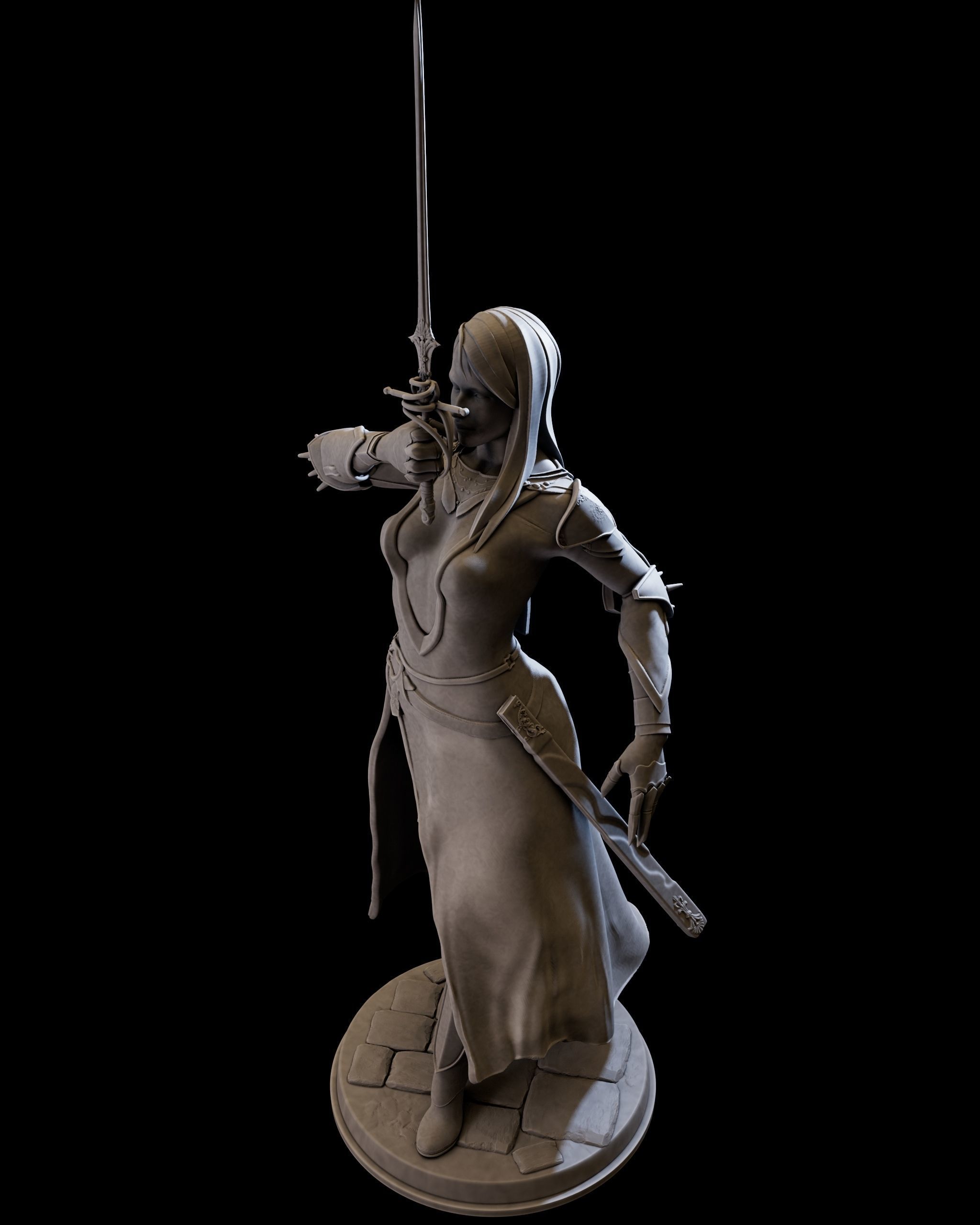 DarkLady 3d print ready 3D print model_5