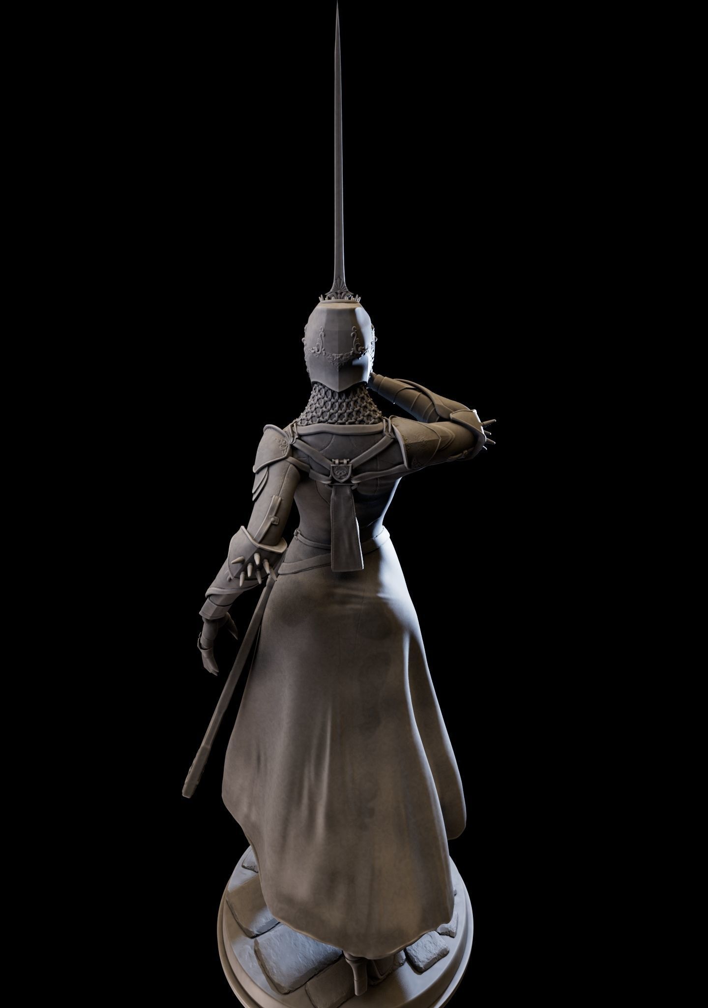 DarkLady 3d print ready 3D print model_15