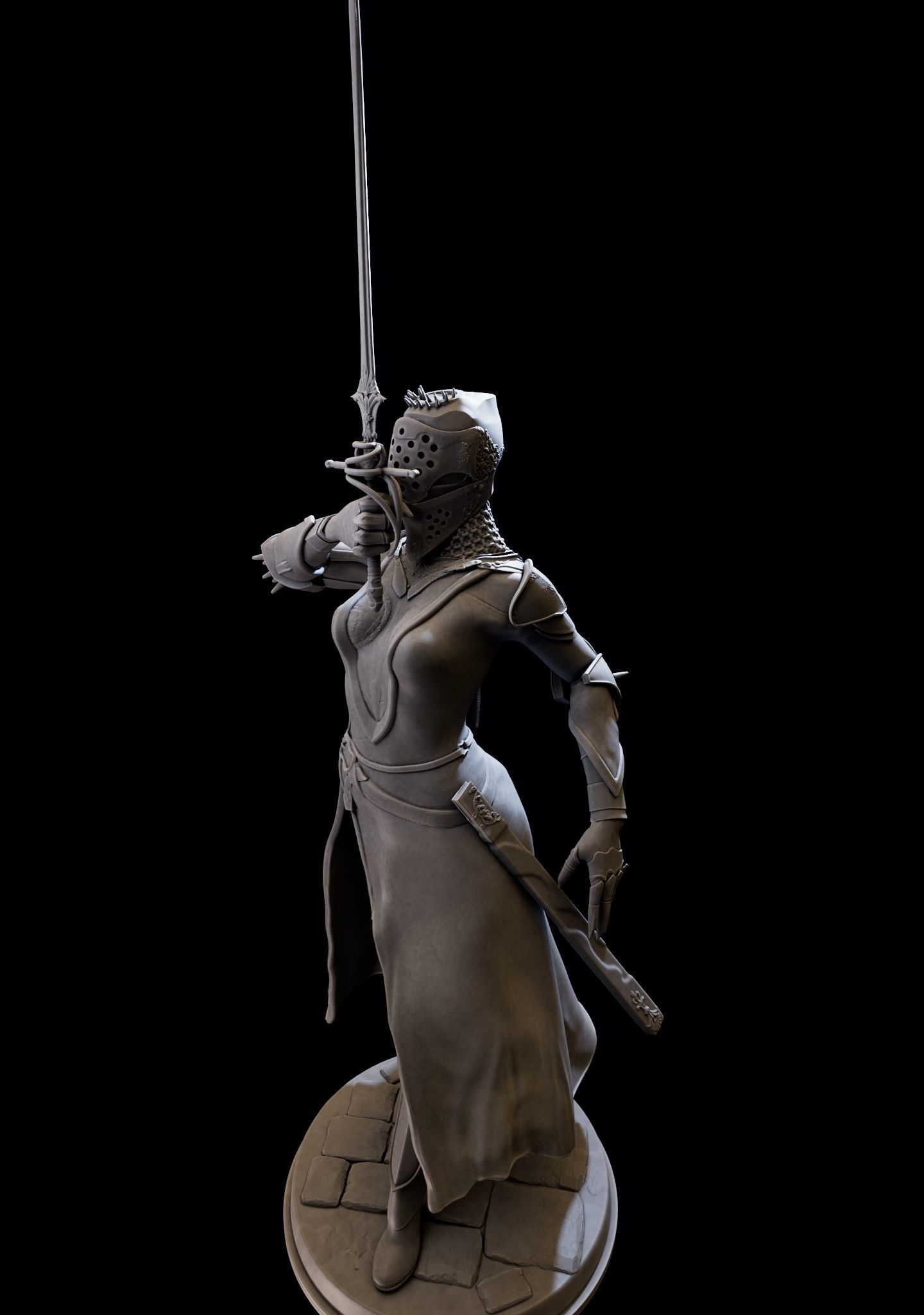 DarkLady 3d print ready 3D print model_6