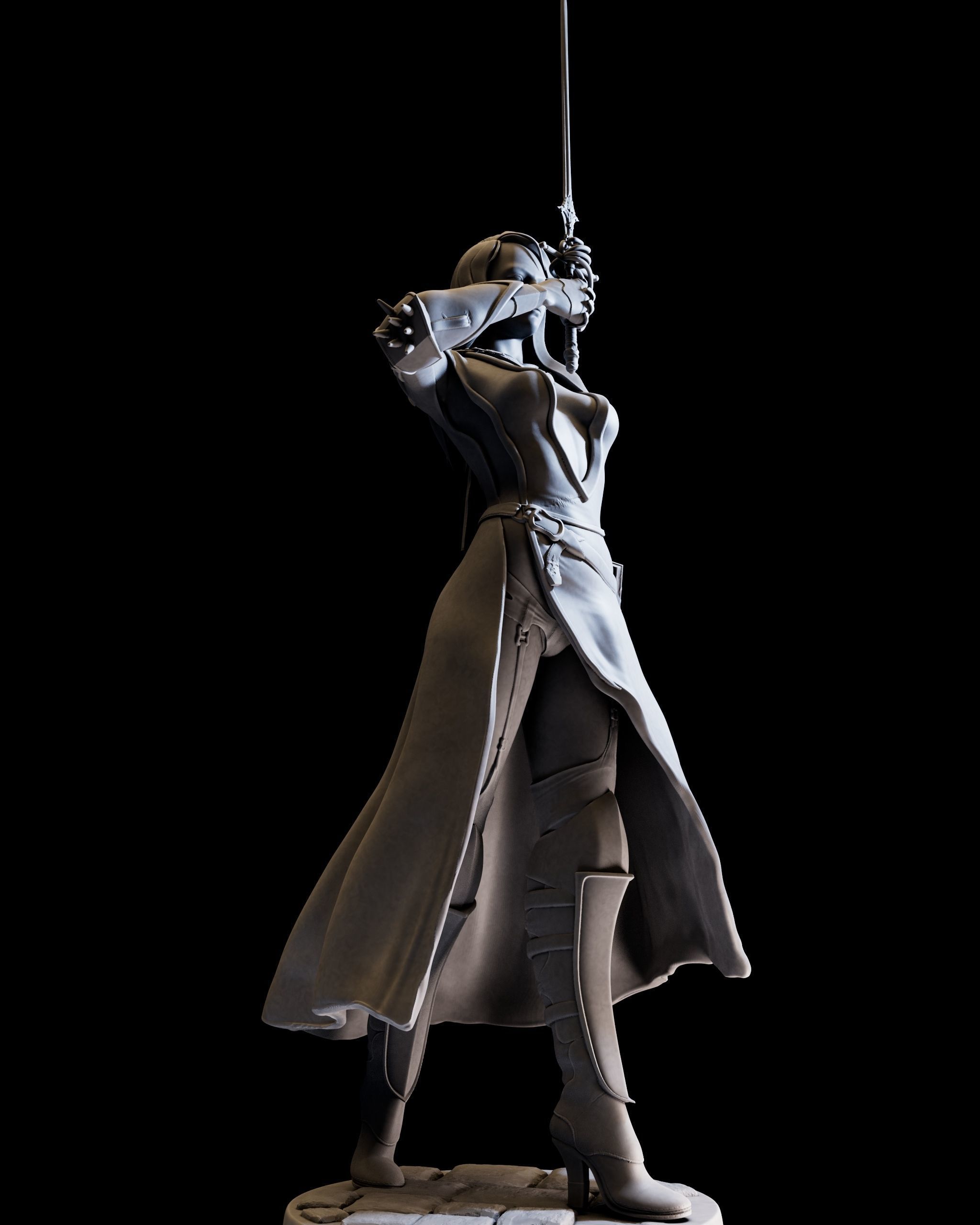 DarkLady 3d print ready 3D print model_25