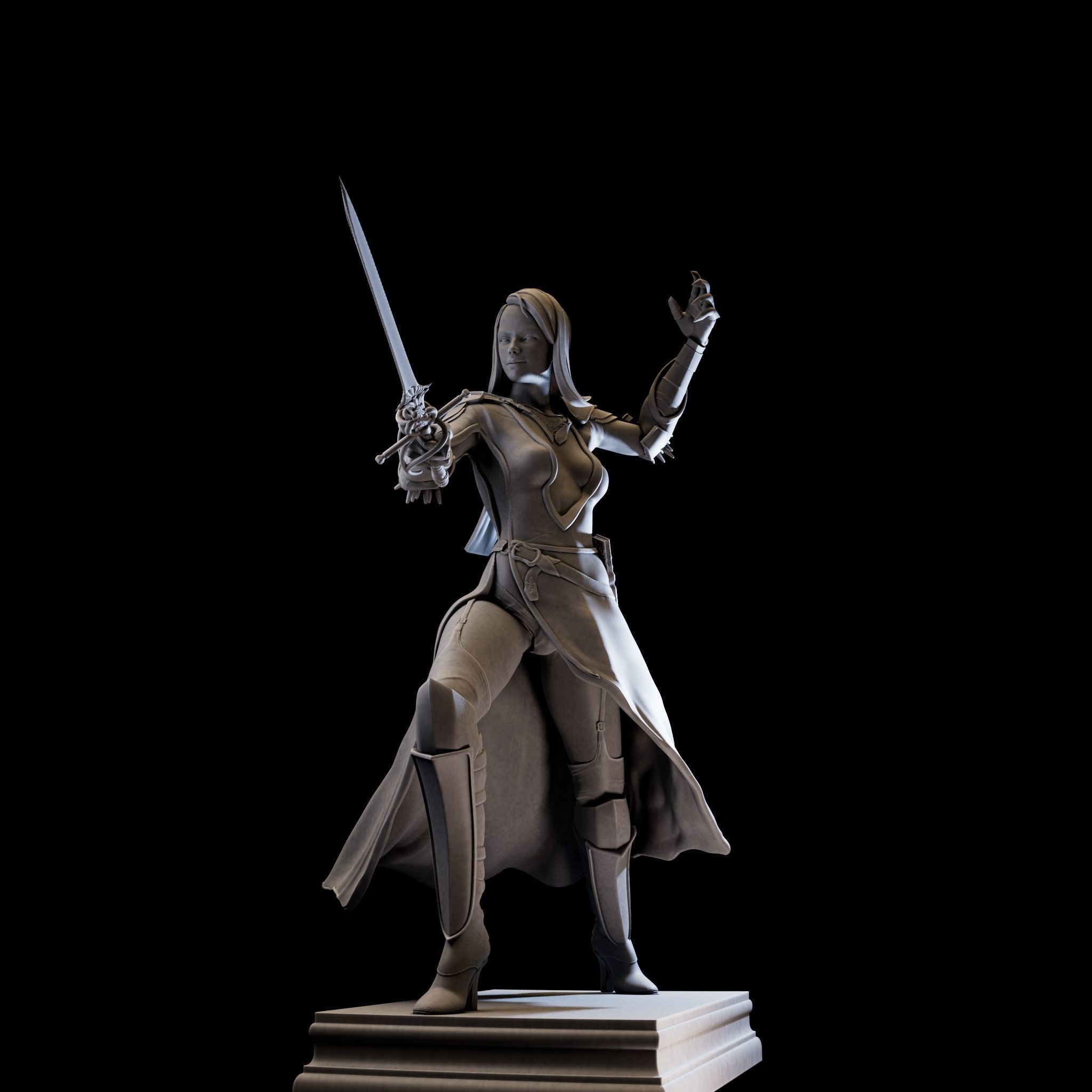 DarkLady 3d print ready 3D print model_24