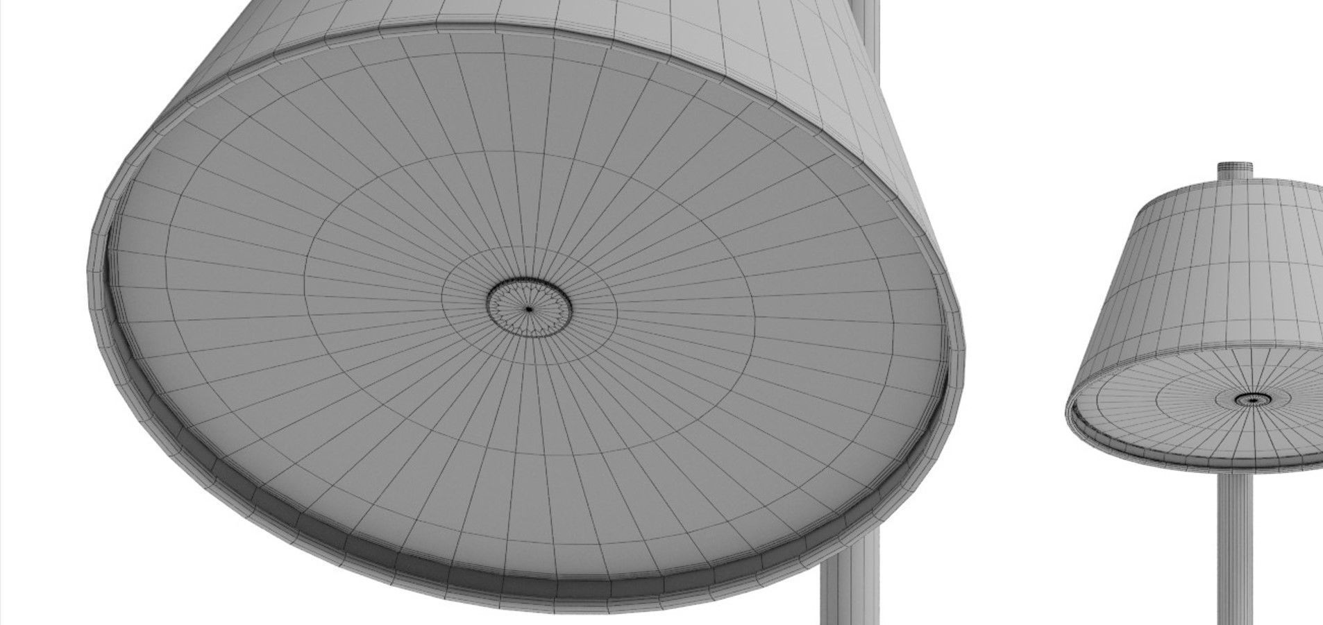 Marset Tam Tam floor  light Low-poly 3D model_6