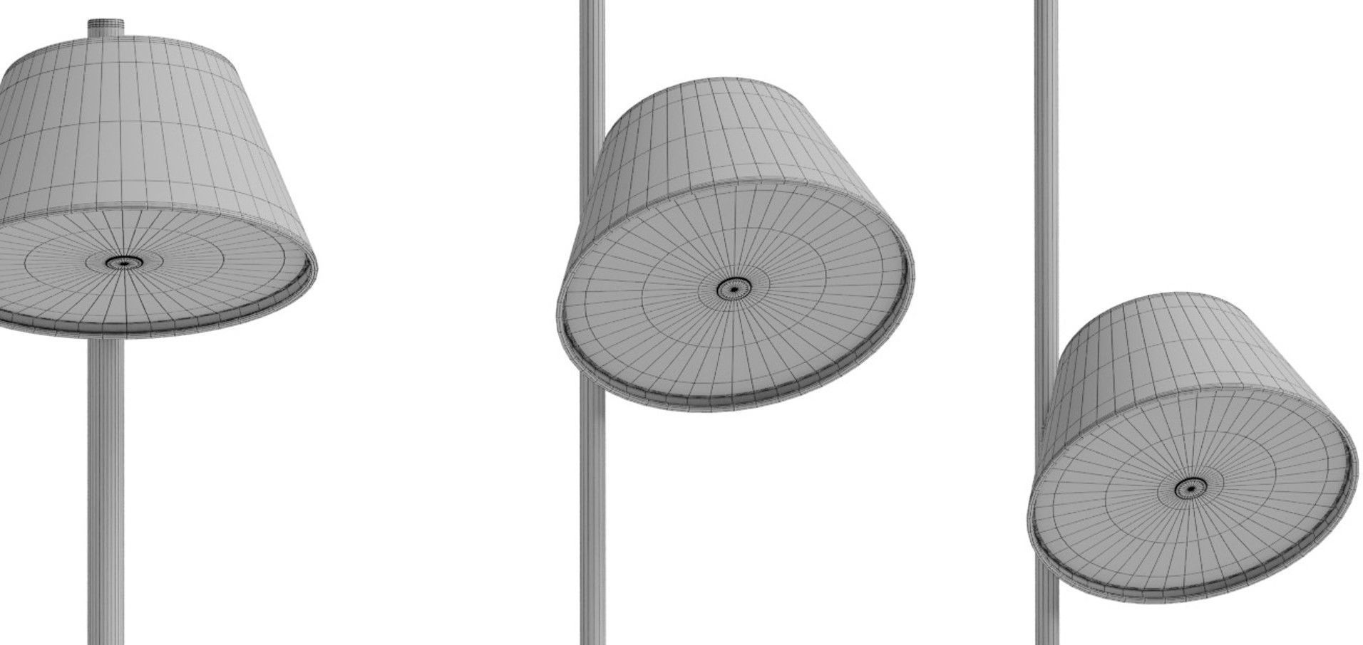 Marset Tam Tam floor  light Low-poly 3D model_8