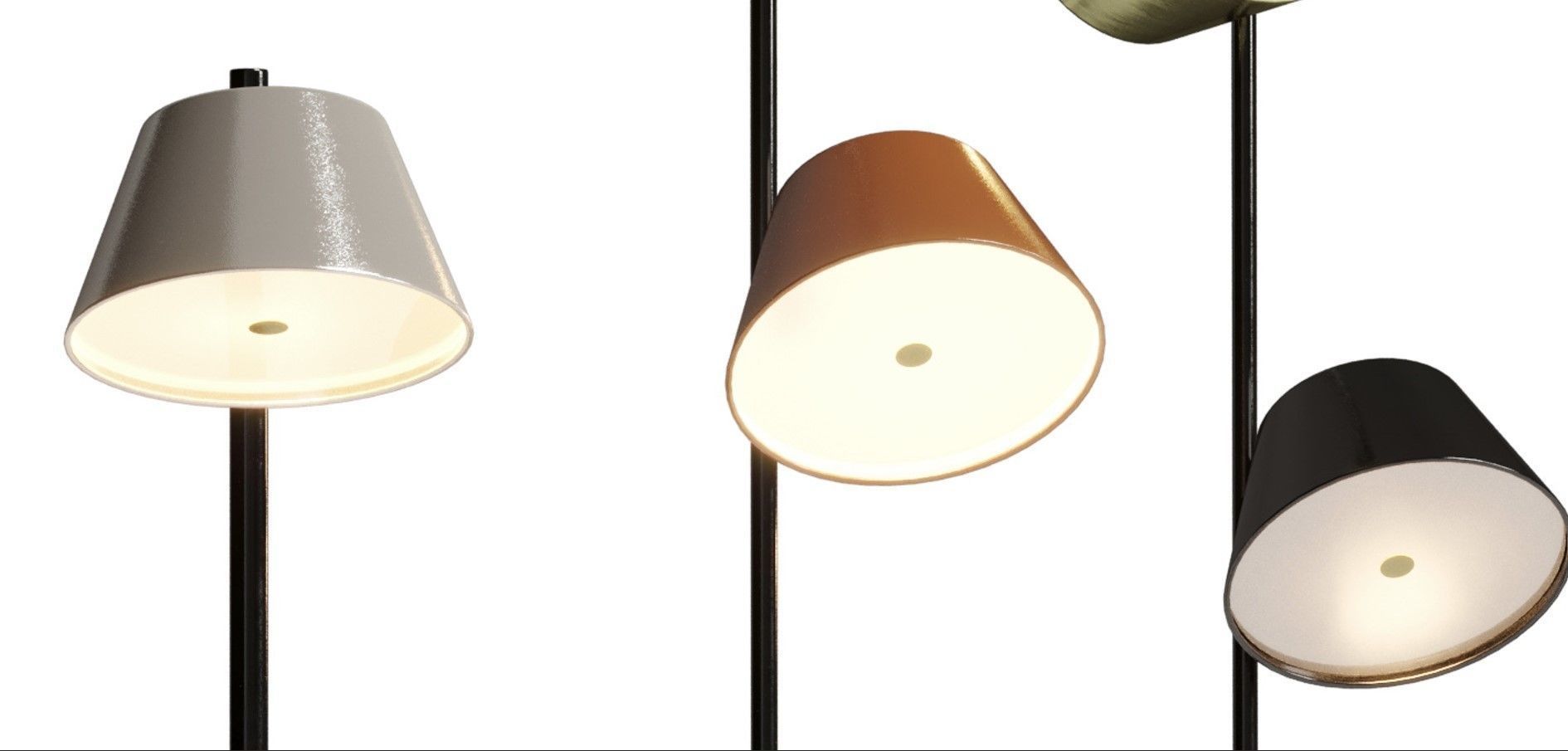 Marset Tam Tam floor  light Low-poly 3D model_3