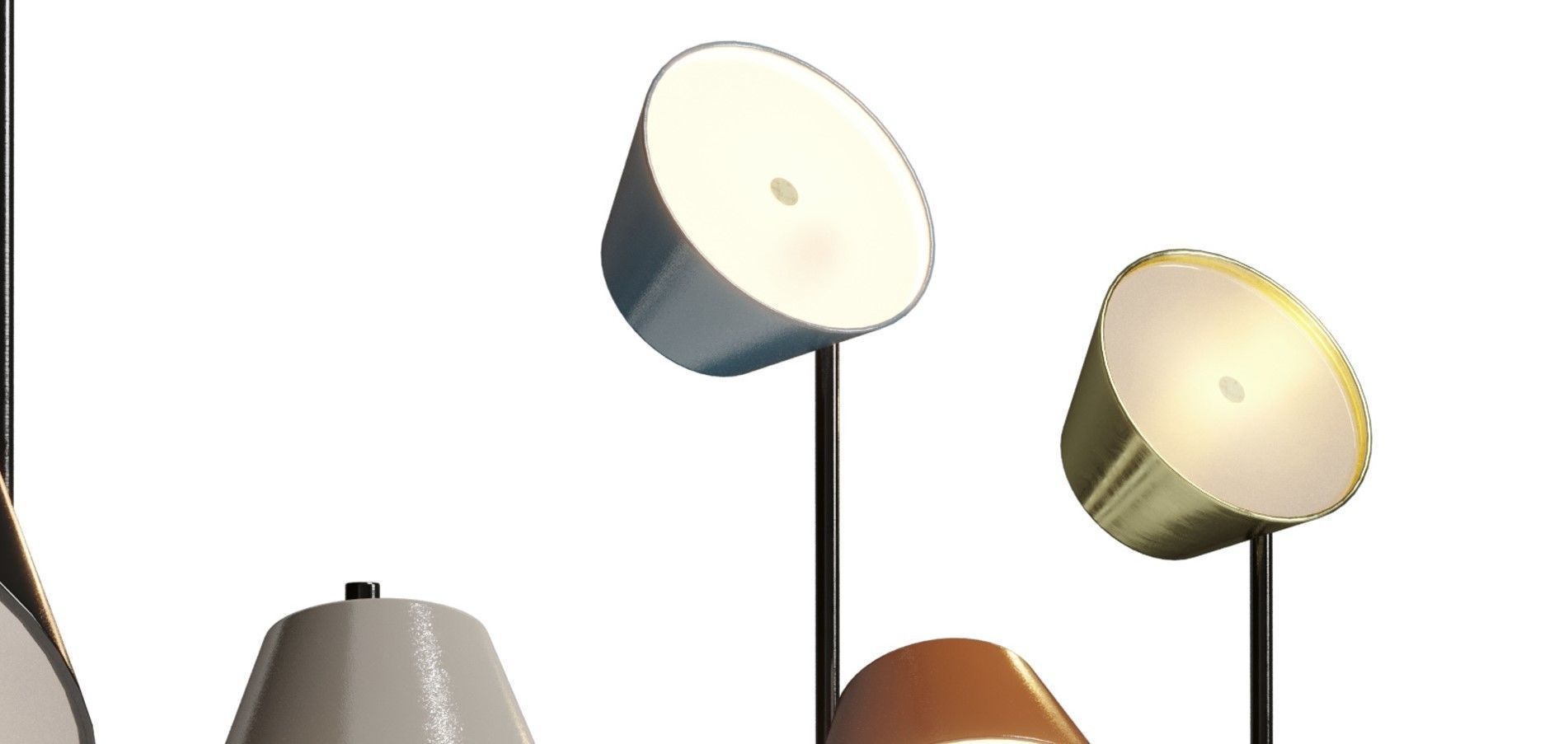 Marset Tam Tam floor  light Low-poly 3D model_2