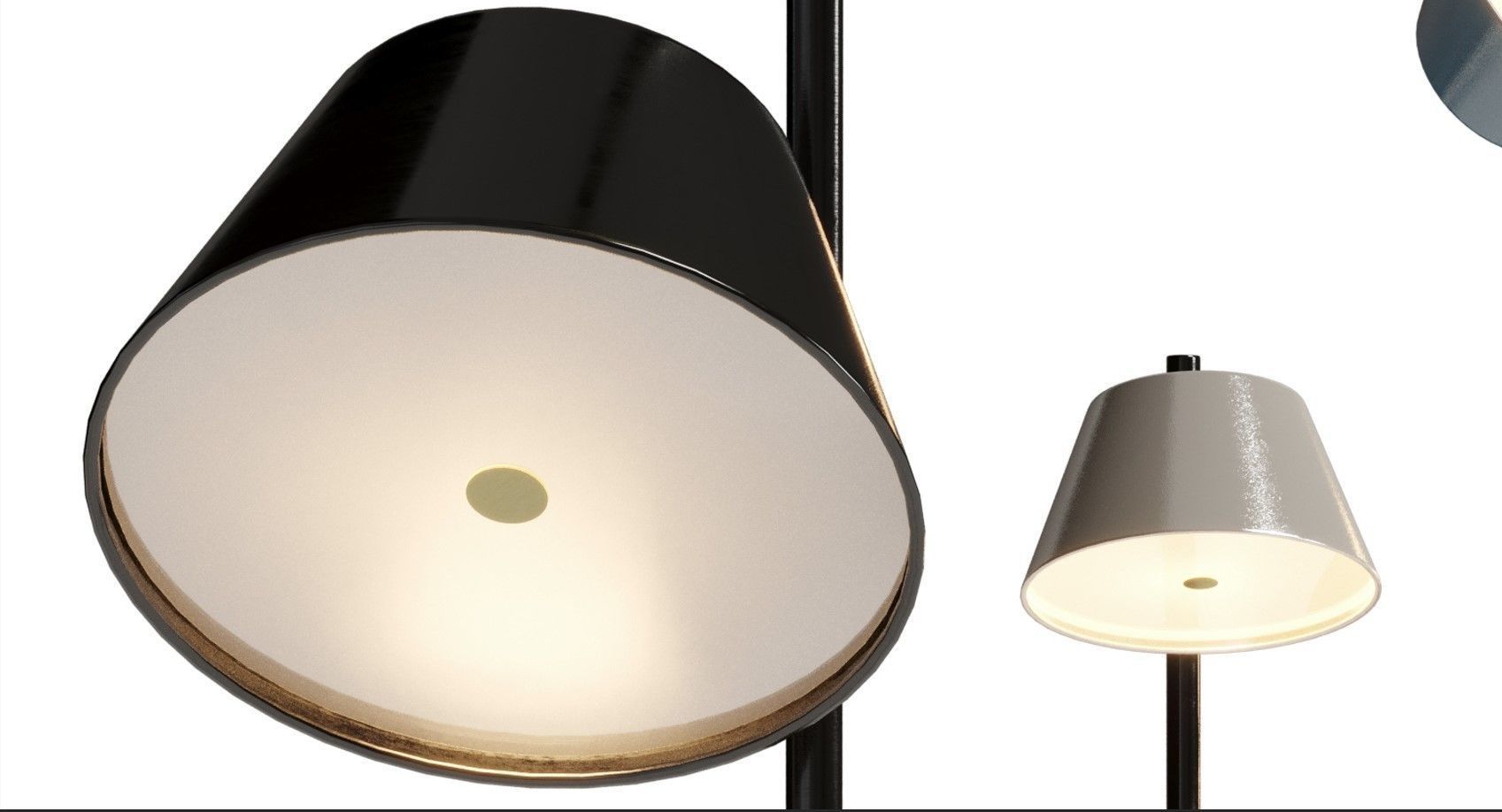 Marset Tam Tam floor  light Low-poly 3D model_5