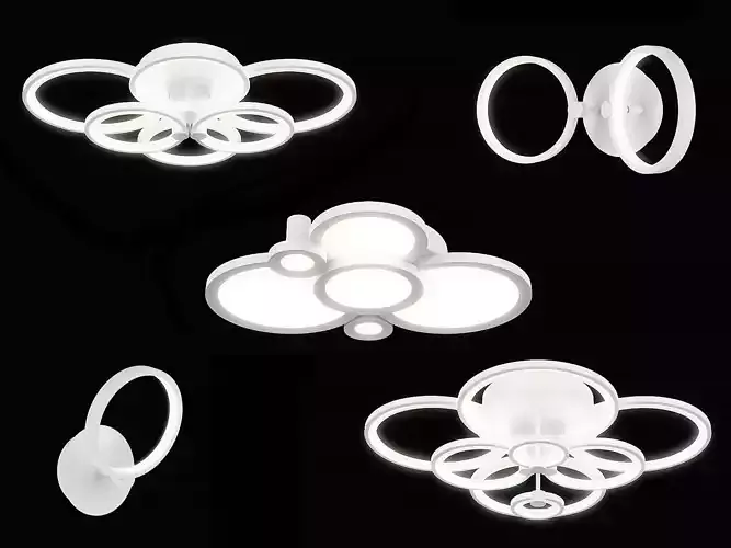 749 Breve Lightstar Collection of Modern LED Lamps White 