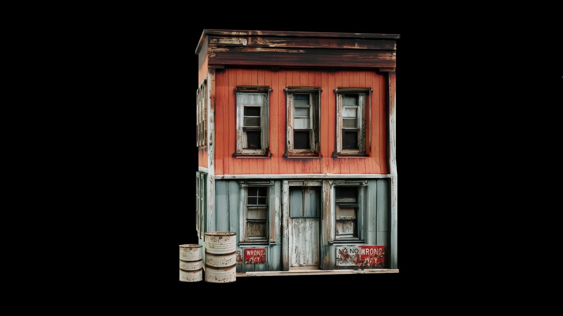 Old Building collection V2 Low-poly 3D model_18