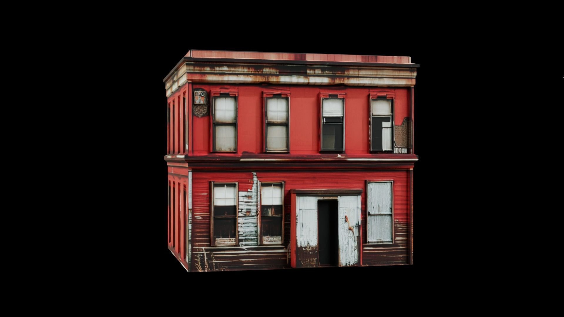 Old Building collection V2 Low-poly 3D model_17