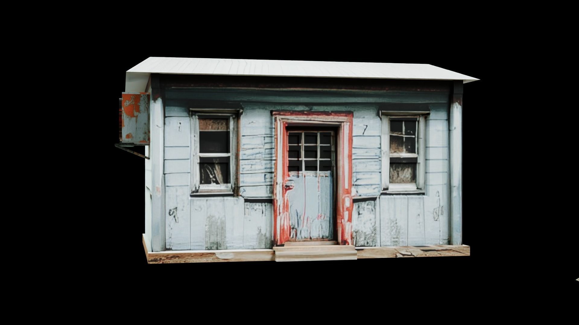 Old Building collection V2 Low-poly 3D model_10