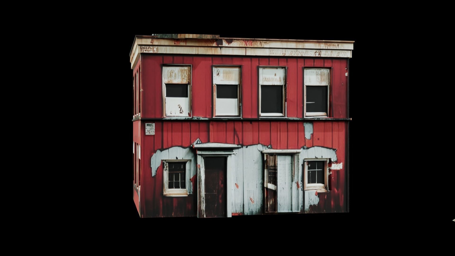 Old Building collection V2 Low-poly 3D model_12