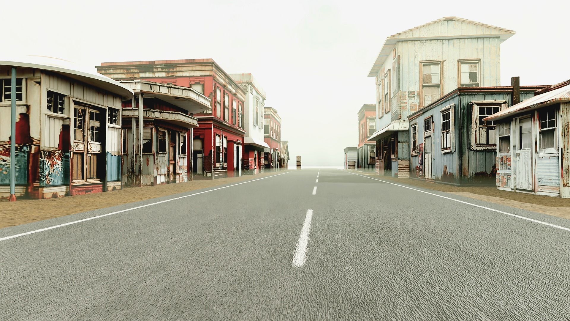 Old Building collection V2 Low-poly 3D model_2