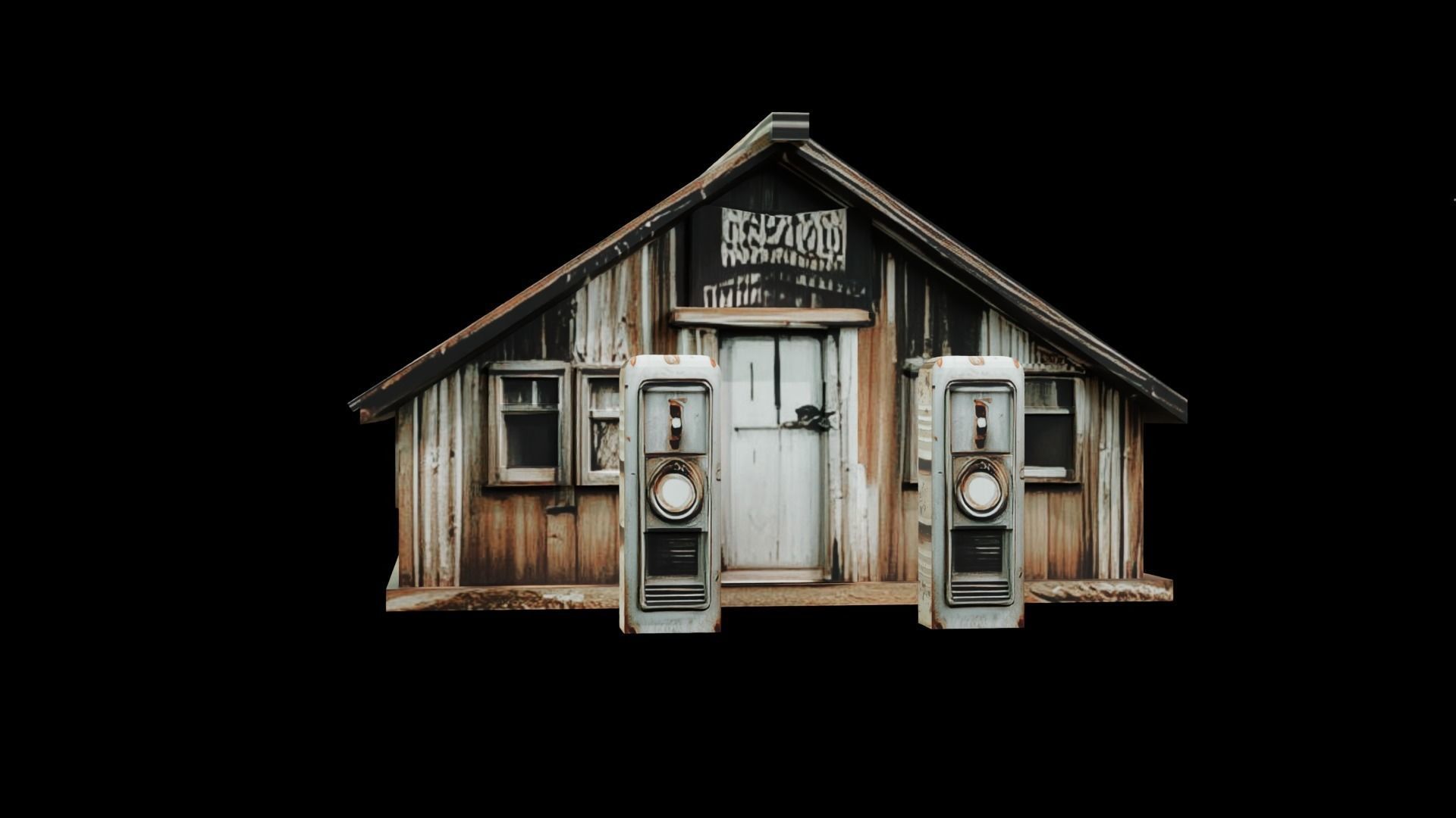 Old Building collection V2 Low-poly 3D model_16