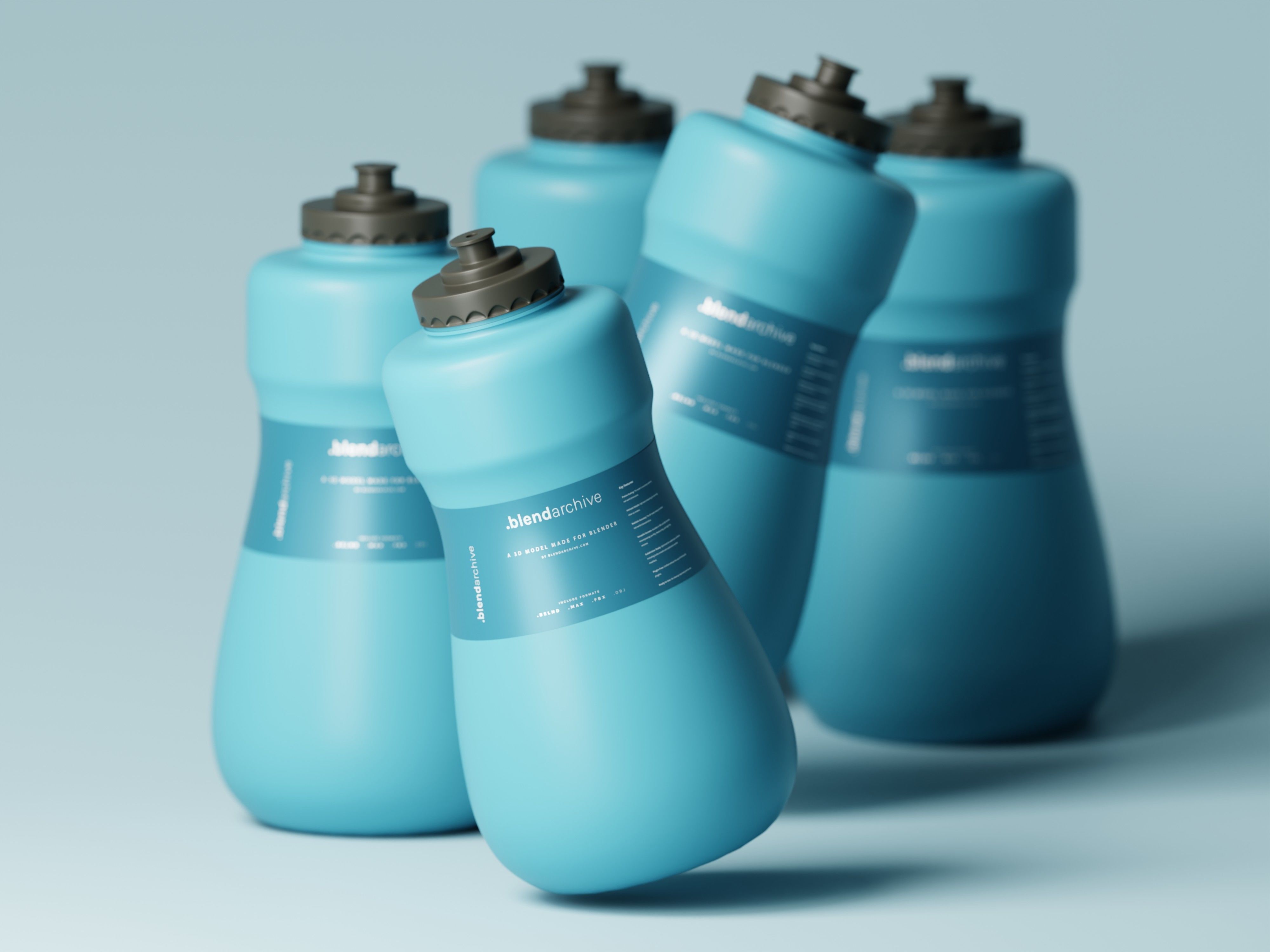 Cosmetic or Liquid Product Bottle 3D Model Low-poly 3D model_8