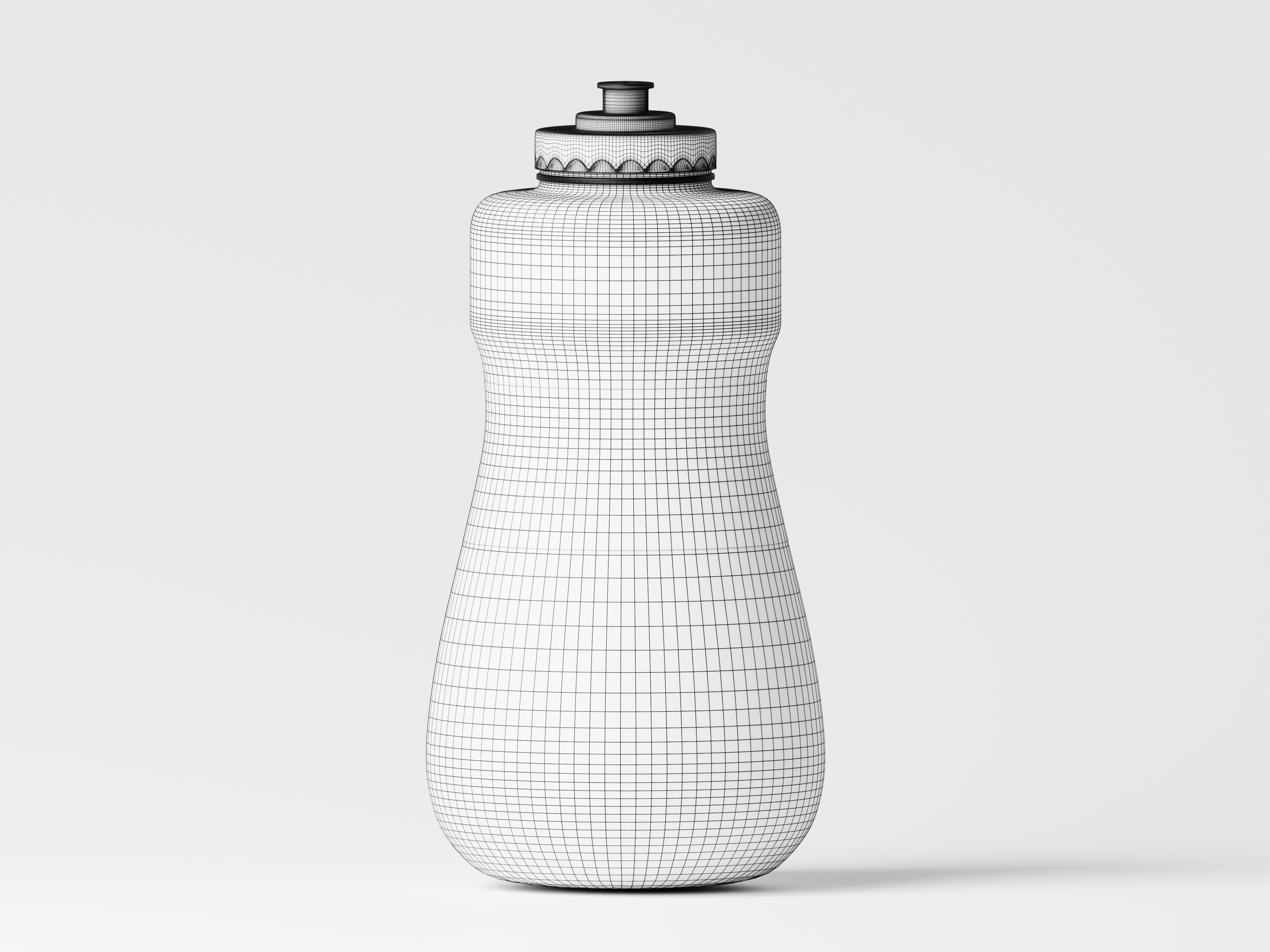 Cosmetic or Liquid Product Bottle 3D Model Low-poly 3D model_2