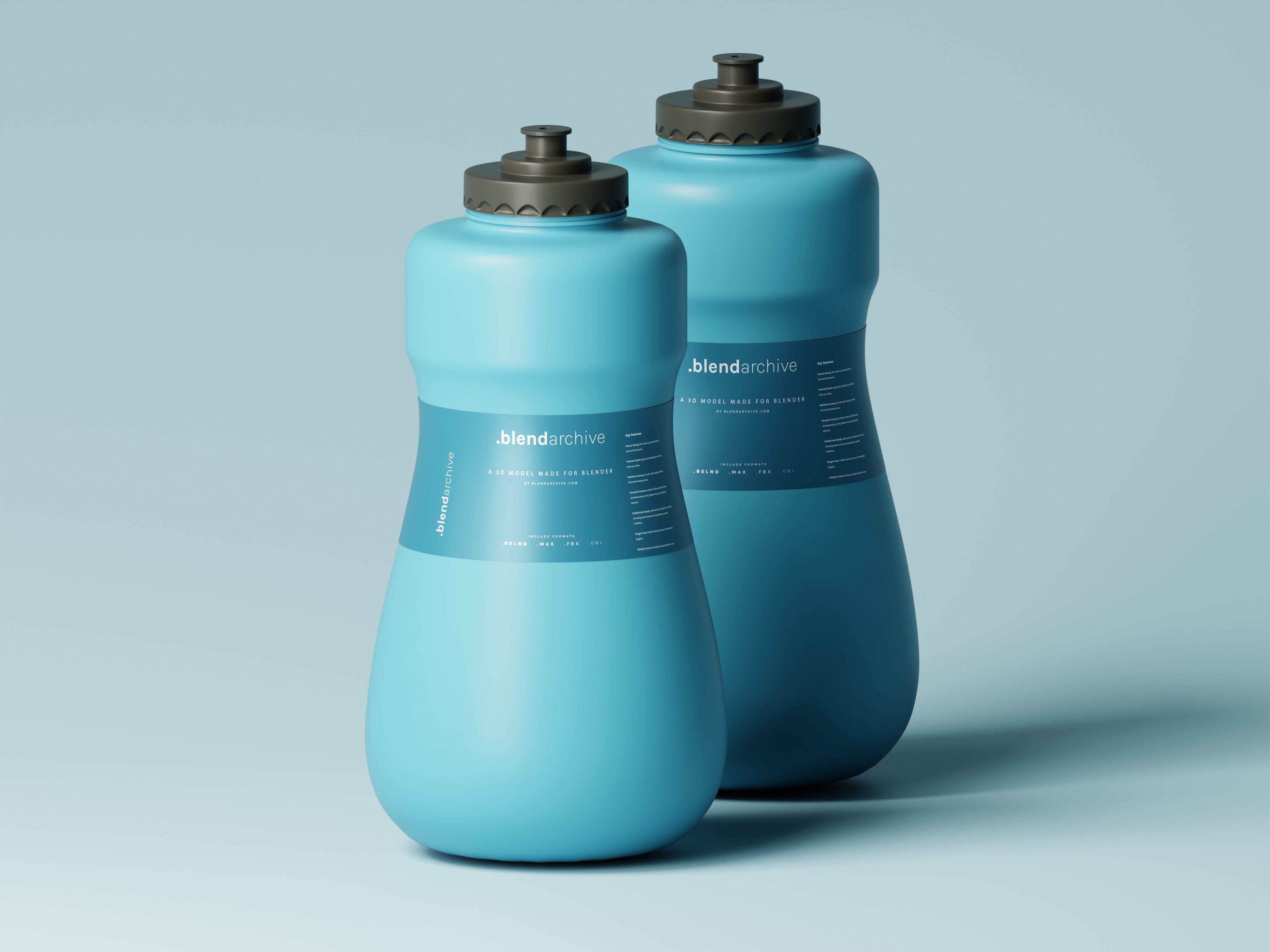 Cosmetic or Liquid Product Bottle 3D Model Low-poly 3D model_5