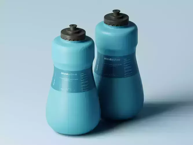 Cosmetic or Liquid Product Bottle 3D Model