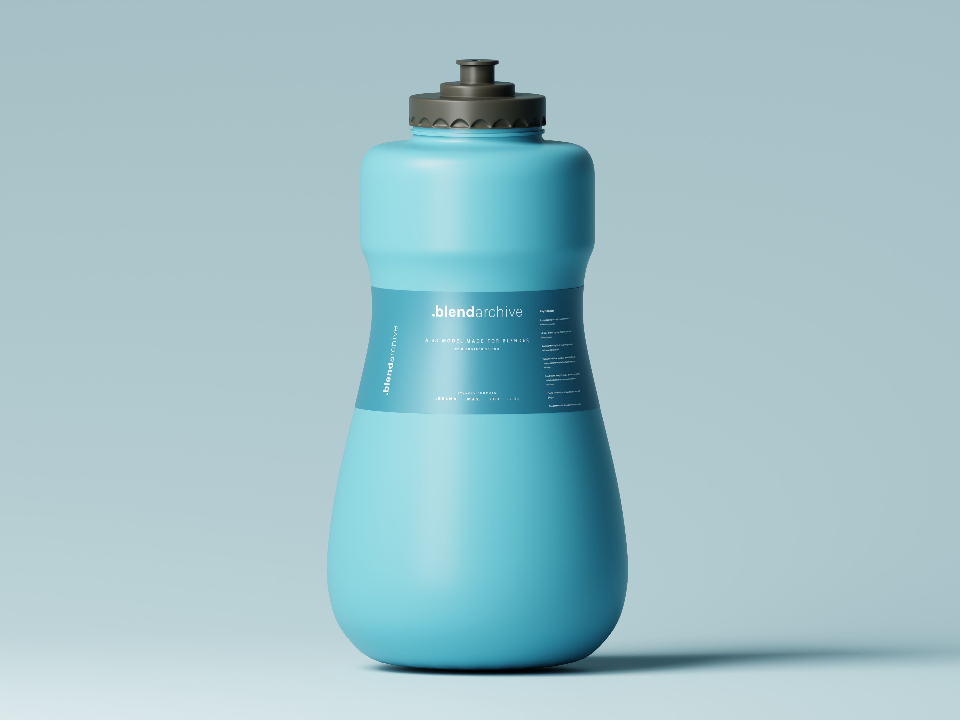 Cosmetic or Liquid Product Bottle 3D Model Low-poly 3D model_1