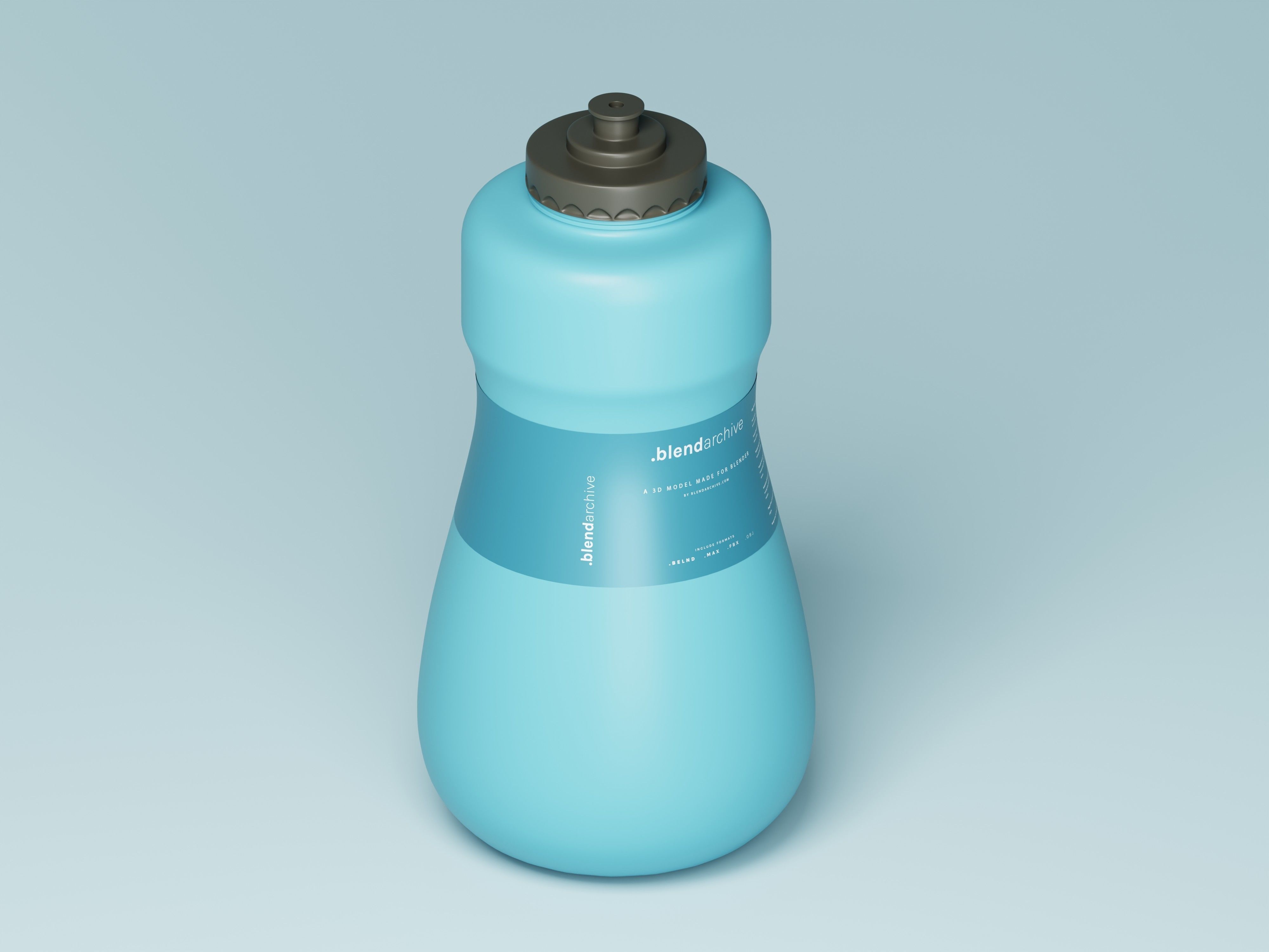 Cosmetic or Liquid Product Bottle 3D Model Low-poly 3D model_4