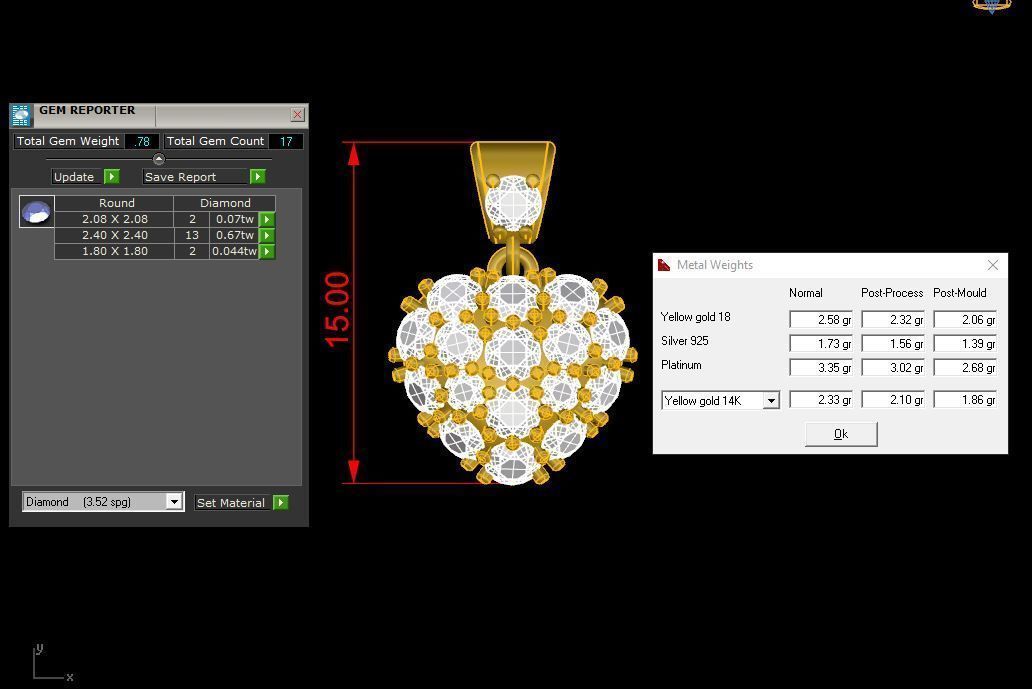 Heart Pendant 3D print model_2