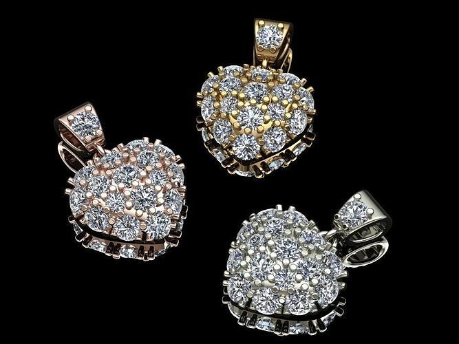 Heart Pendant 3D print model