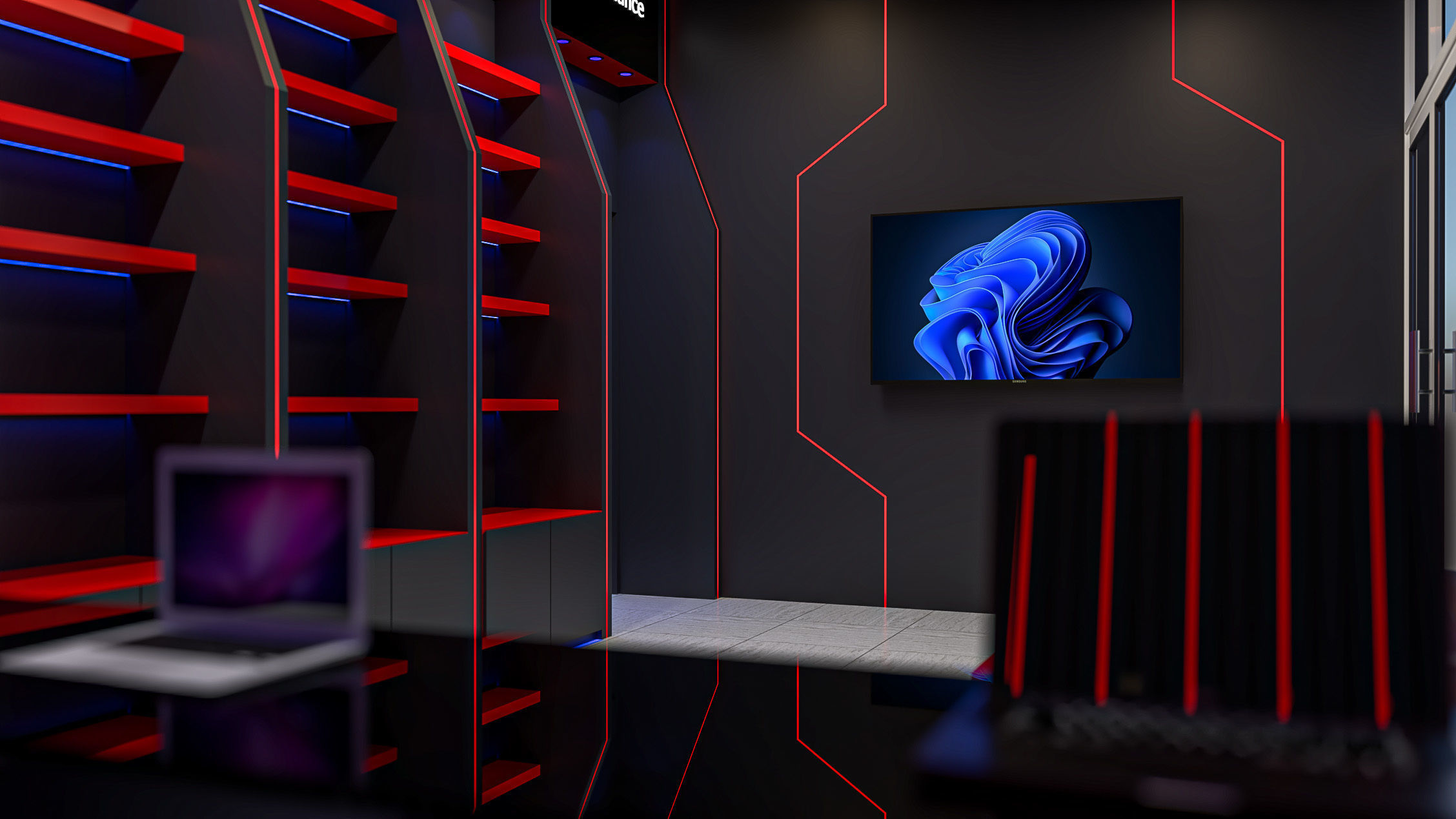 pc gaming store 3D model_3