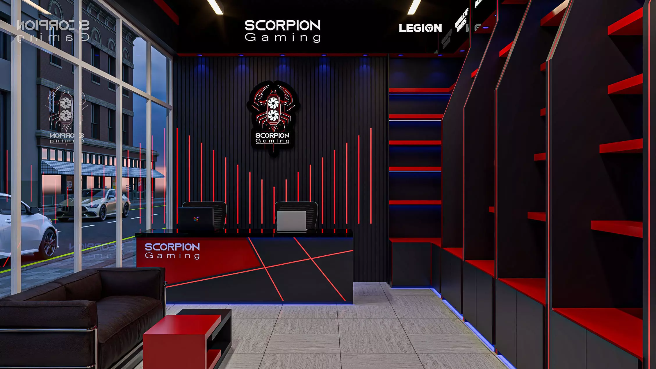 pc gaming store 3D model_0