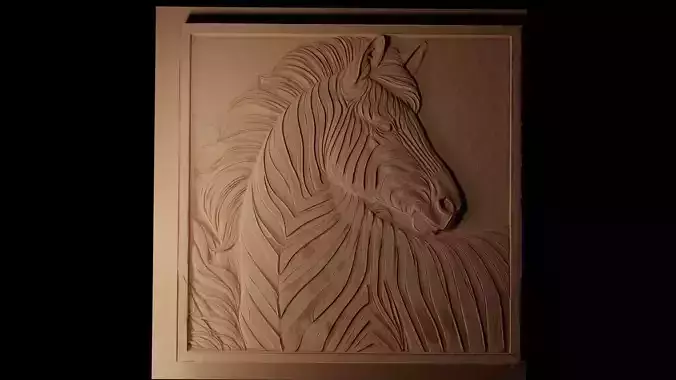 Zebra CNC 3d Print High Relief Sand Casting